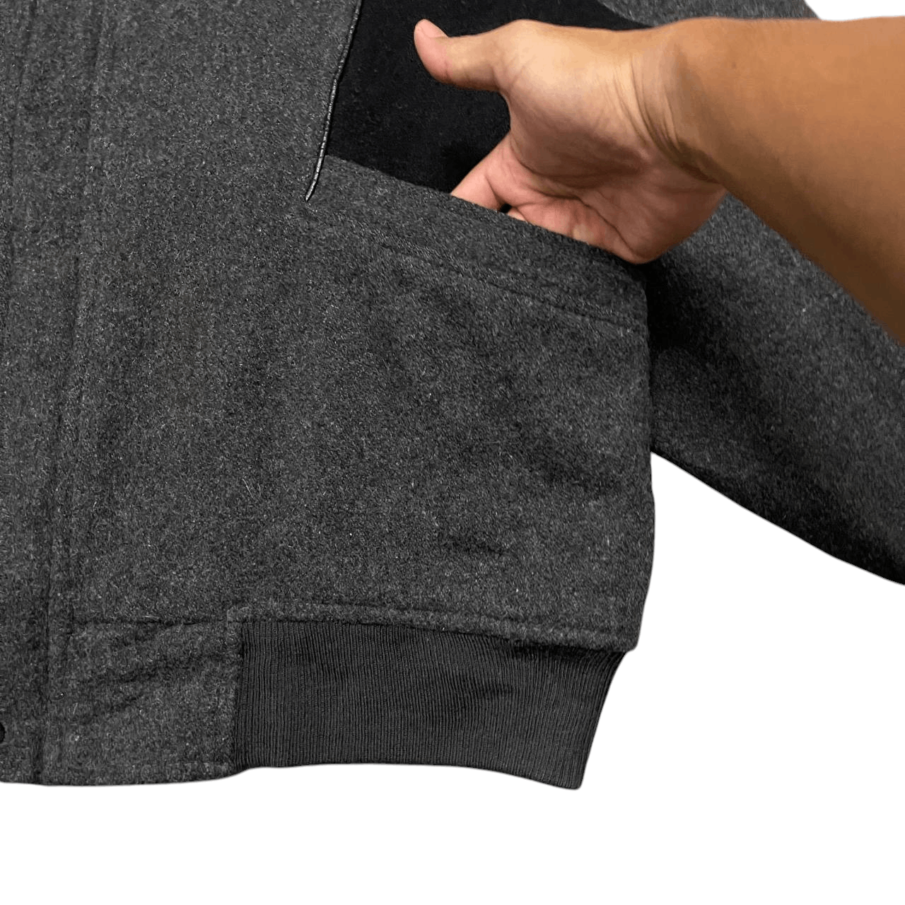 Issey Miyake Vintage Sun Ralamie Wool Bomber Jacket Issey Miyake Size US L / EU 52-54 / 3 - 6 Thumbnail