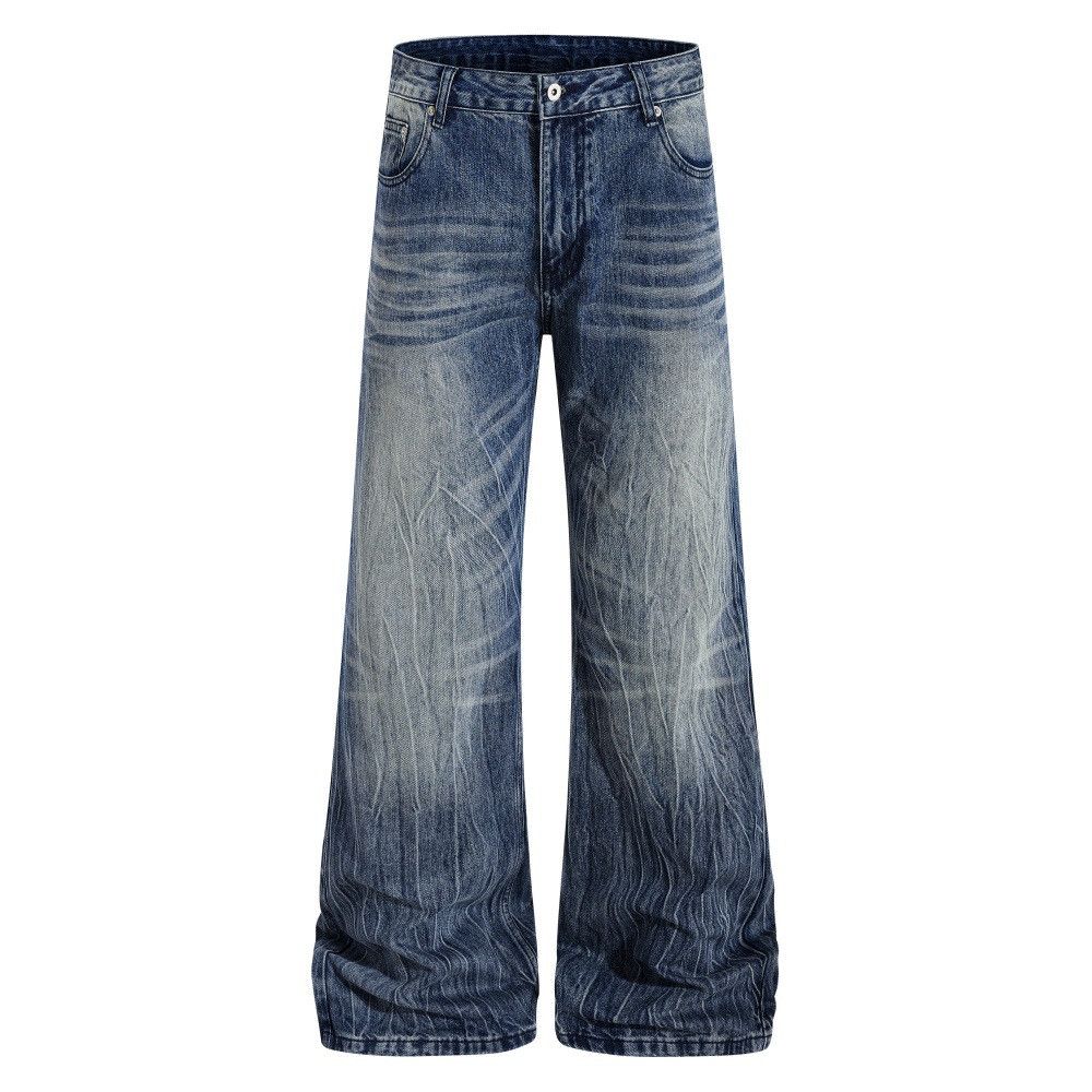 Vintage American high street retro distressed flared jeans Size US 32 / EU 48 - 1 Thumbnail