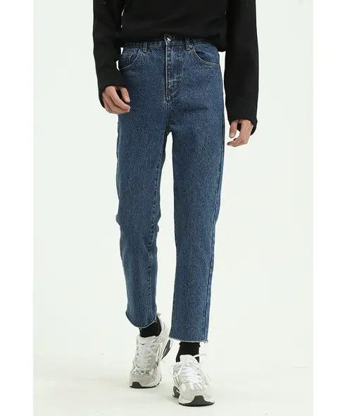 Japanese Brand × Jean Pants Vintage loose straight leg cropped jeans Size US 30 / EU 46 - 2 Thumbnail