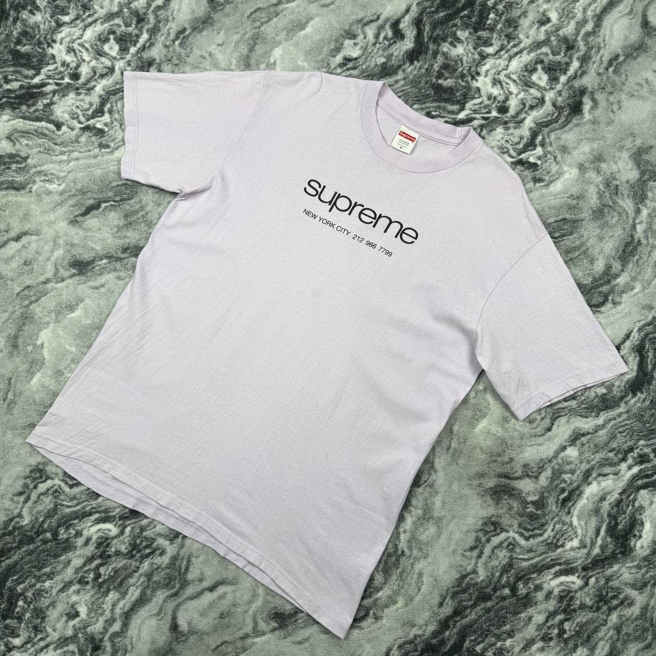 Supreme Supreme Shop Tee New York City Men M Purple Size US M / EU 48-50 / 2 - 1 Thumbnail