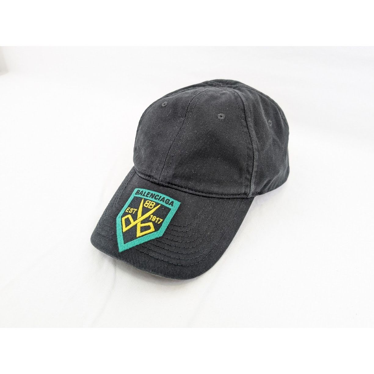 Balenciaga o1rshd1 Size: L / Hat Diagonal Cap Cotton Drill Black White Size ONE SIZE - 5 Thumbnail