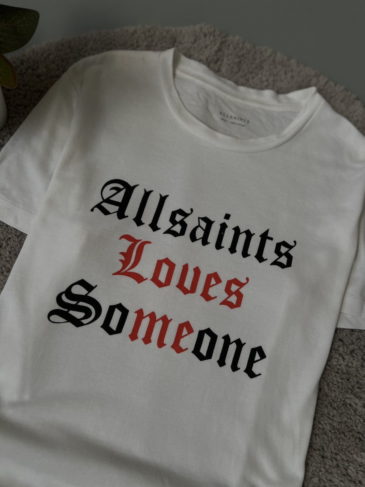 Allsaints × Vintage Allsaints big logo white t-shirt M sz Size US S / EU 44-46 / 1 - 3 Thumbnail