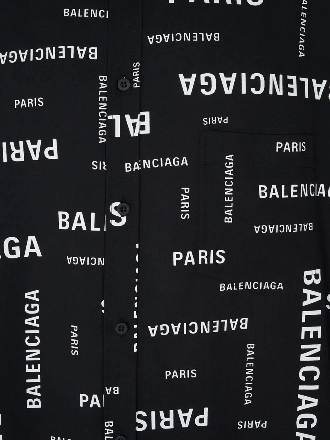Balenciaga o1mt1gz0924 Bal Paris Allover Minimal Shirt Large Fit White Size US S / EU 44-46 / 1 - 6 Thumbnail