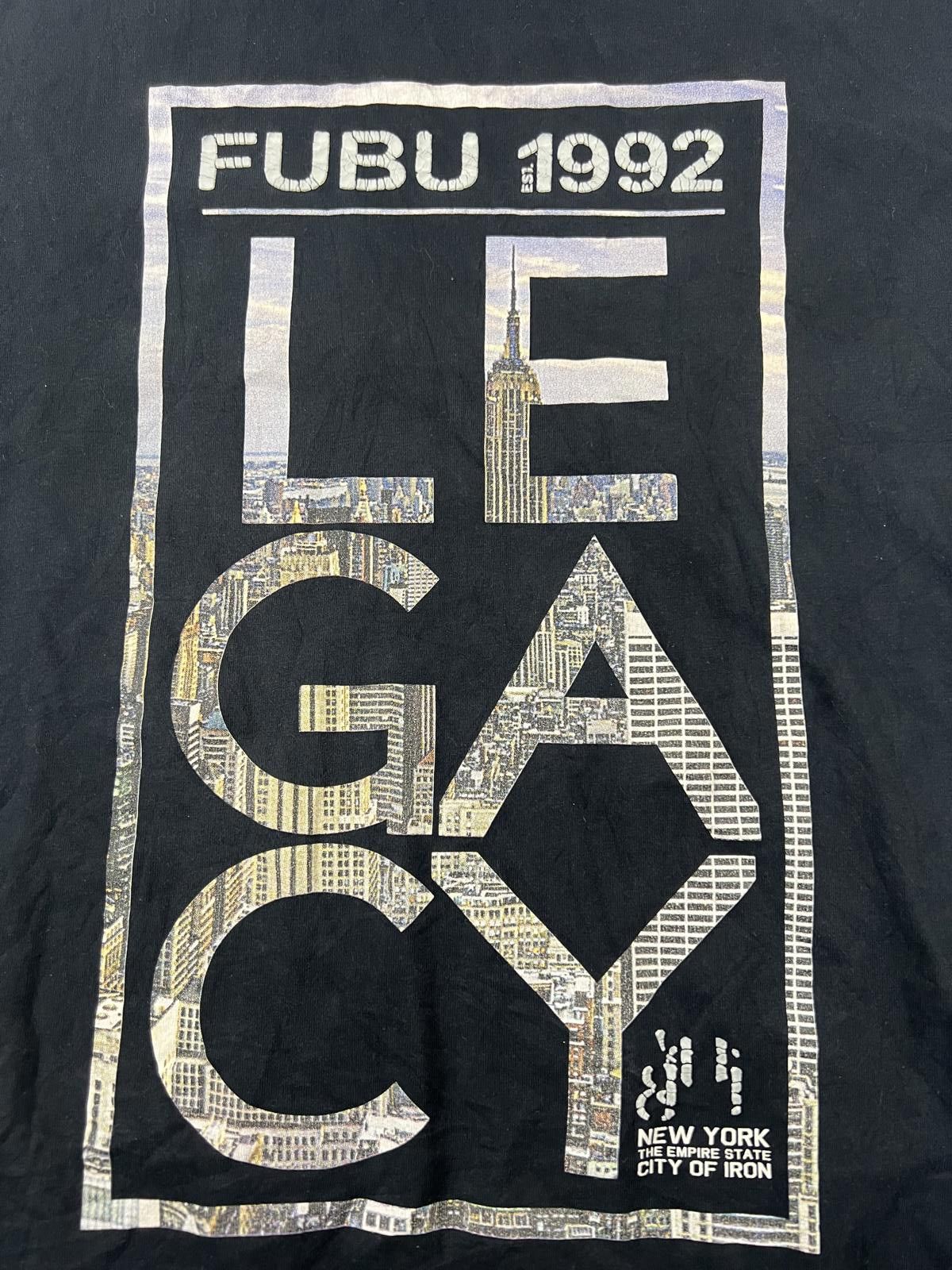 Fubu FUBU 1992 Legacy Graphic T-Shirt Black Menswear Size US XL / EU 56 / 4 - 2 Thumbnail
