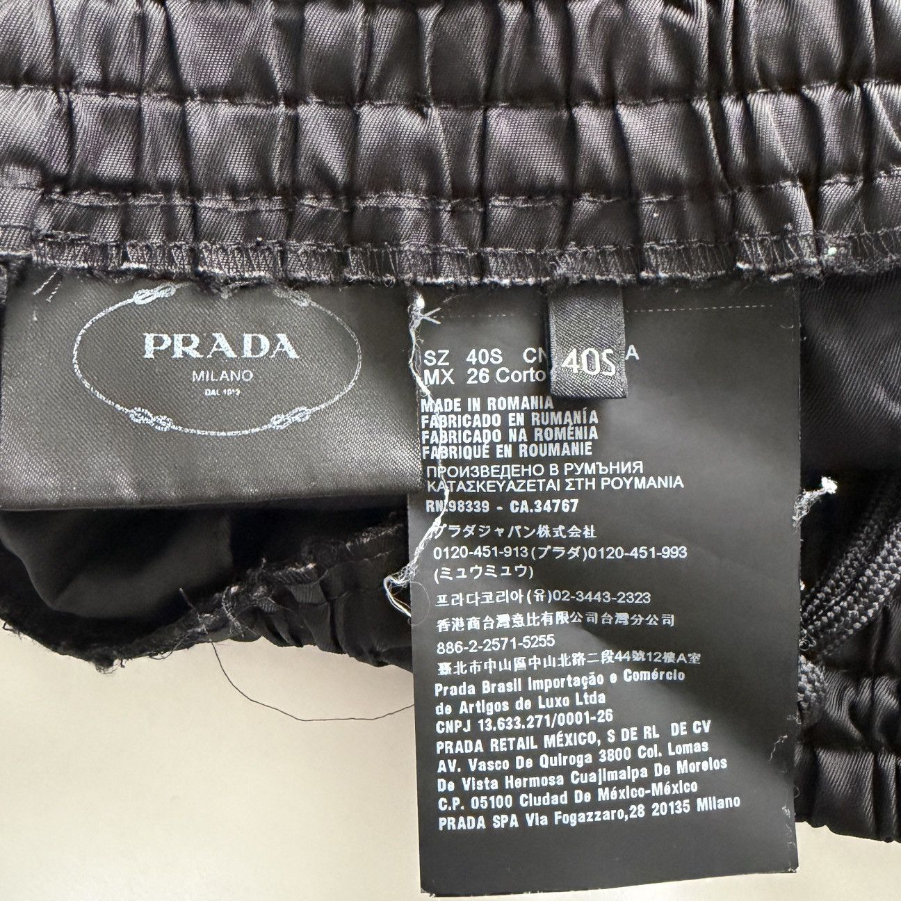 Prada PRADA Nylon Bermuda Shorts with White Piping Size 27" / US 4 / IT 40 - 8 Thumbnail