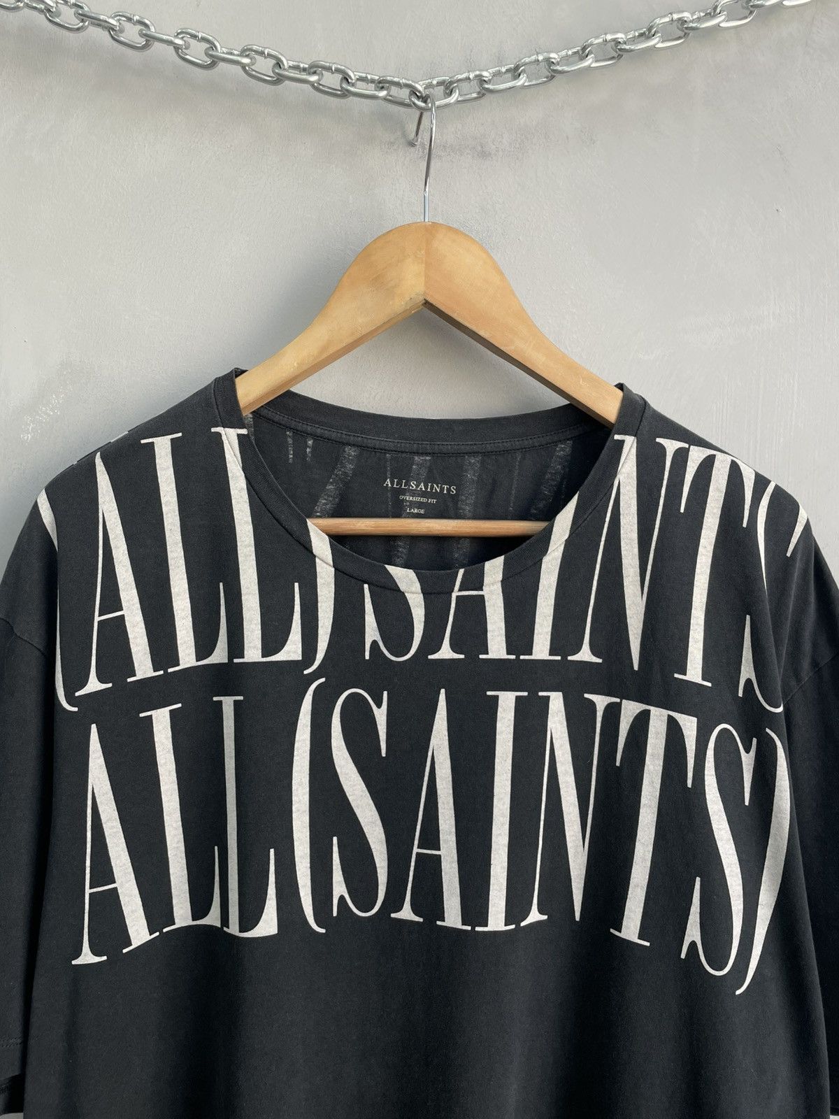 Allsaints All saints over print t shirt y2k Size US L / EU 52-54 / 3 - 3 Thumbnail