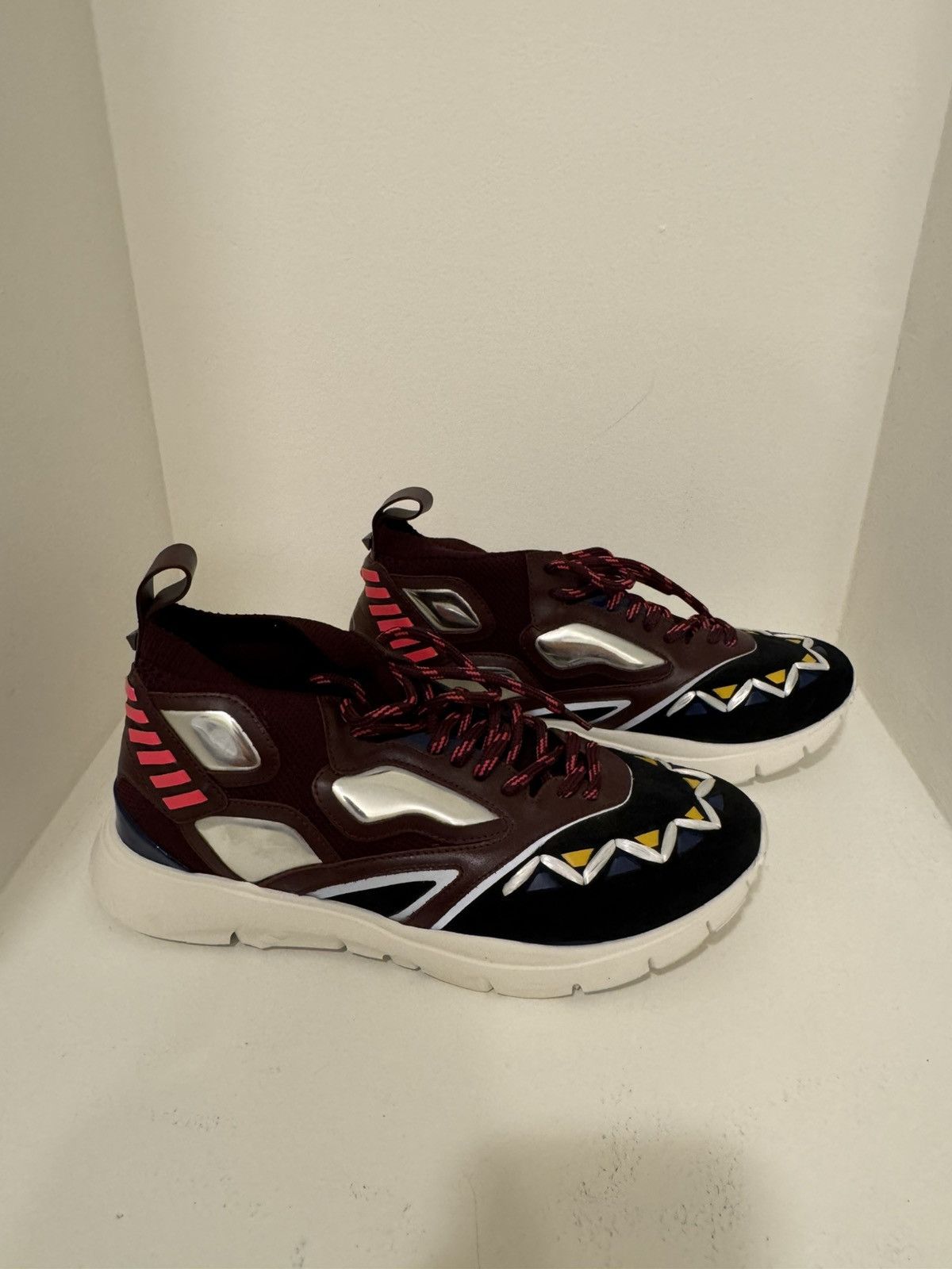 Valentino Valentino Mixed Media Sneakers Size US 10 / EU 43 - 3 Thumbnail