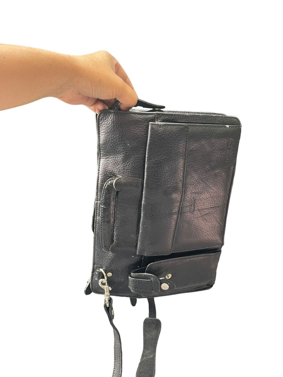Leather Vintage Ronson Leather 2 Way Bag Size ONE SIZE - 12 Thumbnail