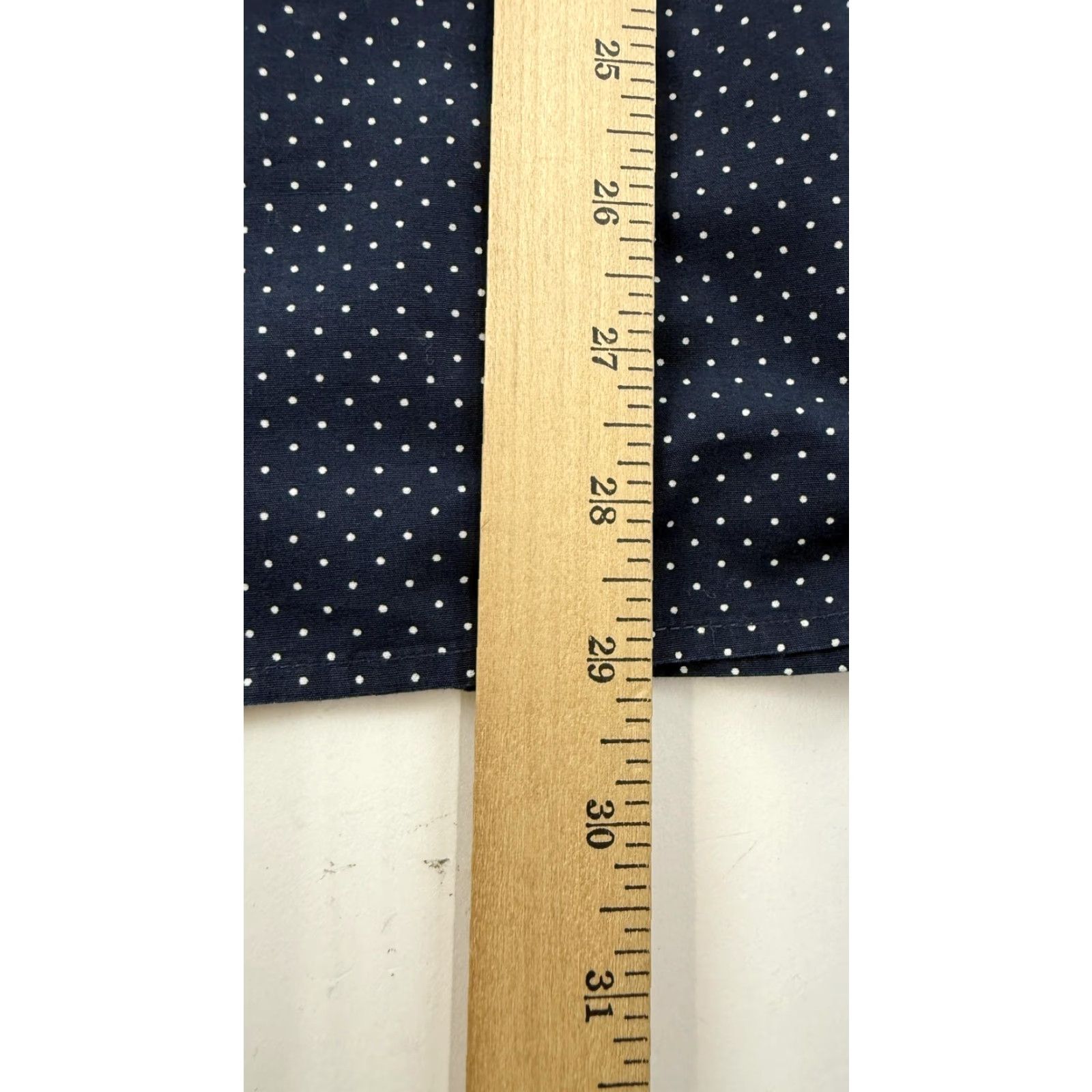 J.Crew VINTAGE J.CREW Shirt Mens Small Polka Dot Cotton Slim Fit Button-Up Blue White Classic 90s Men's Size US S / EU 44-46 / 1 - 7 Thumbnail