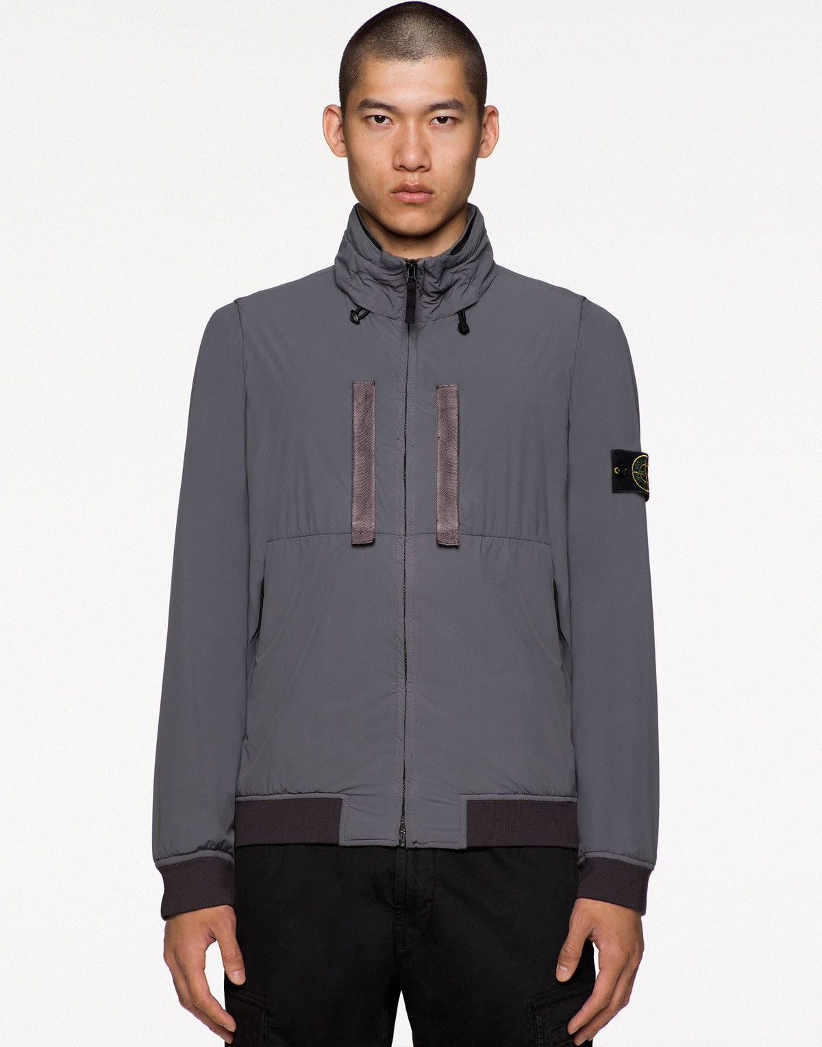 Stone Island Stone Island Skin Touch Nylon TC Bomber with Polartec ...