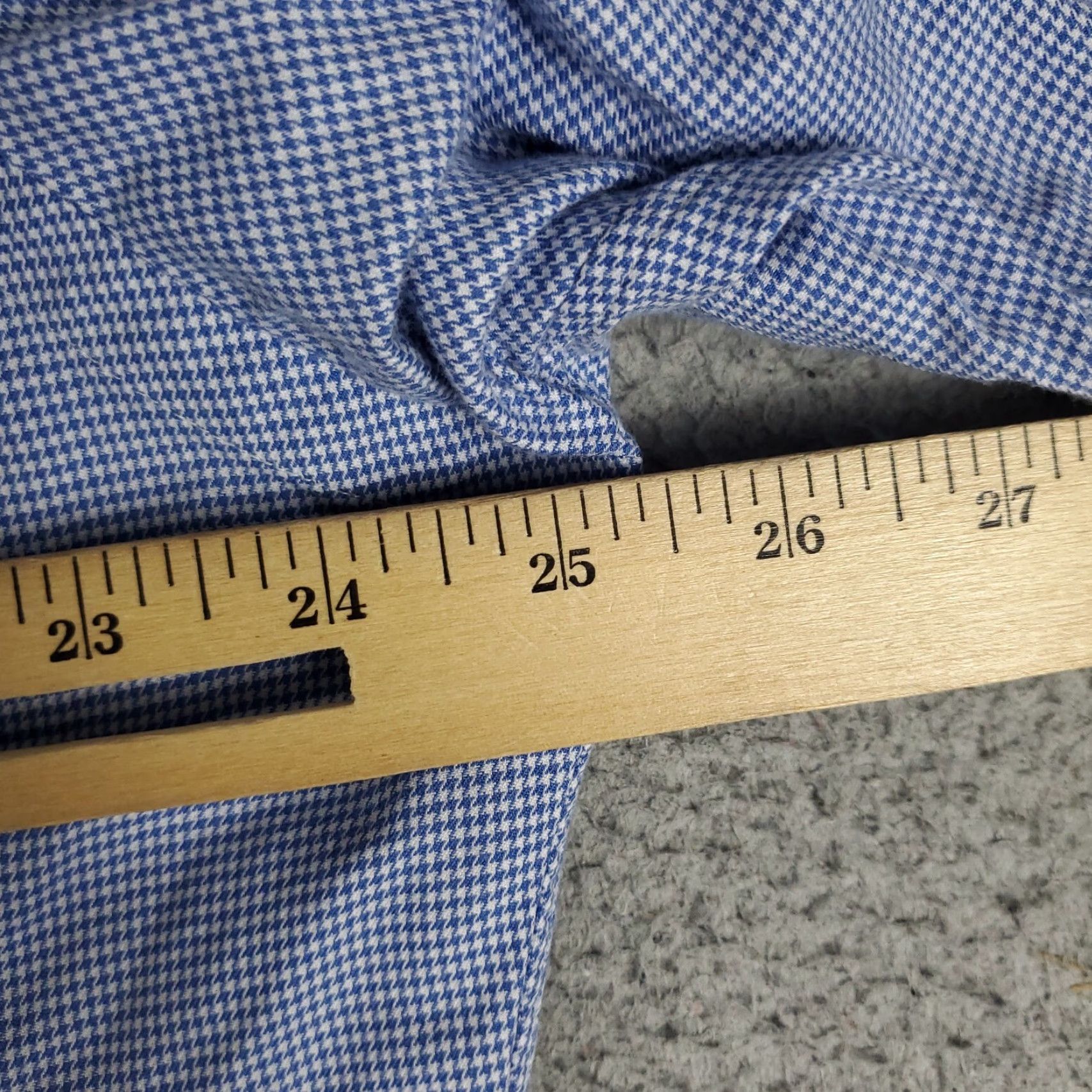 Ralph Lauren Ralph Lauren Dress Shirt Mens Size 16 Blue Check Long Sleeve Button Up Collared Regular Fit Size 42R - 6 Thumbnail