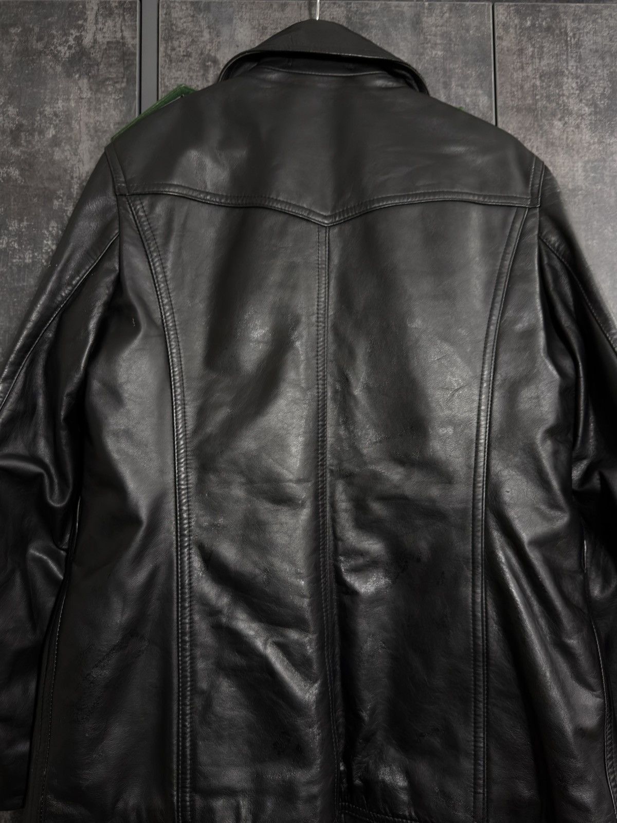 Vintage Crazy Vintage 80s Polizei Leather Jacket Schott Hussar Raf Size US L / EU 52-54 / 3 - 16 Thumbnail