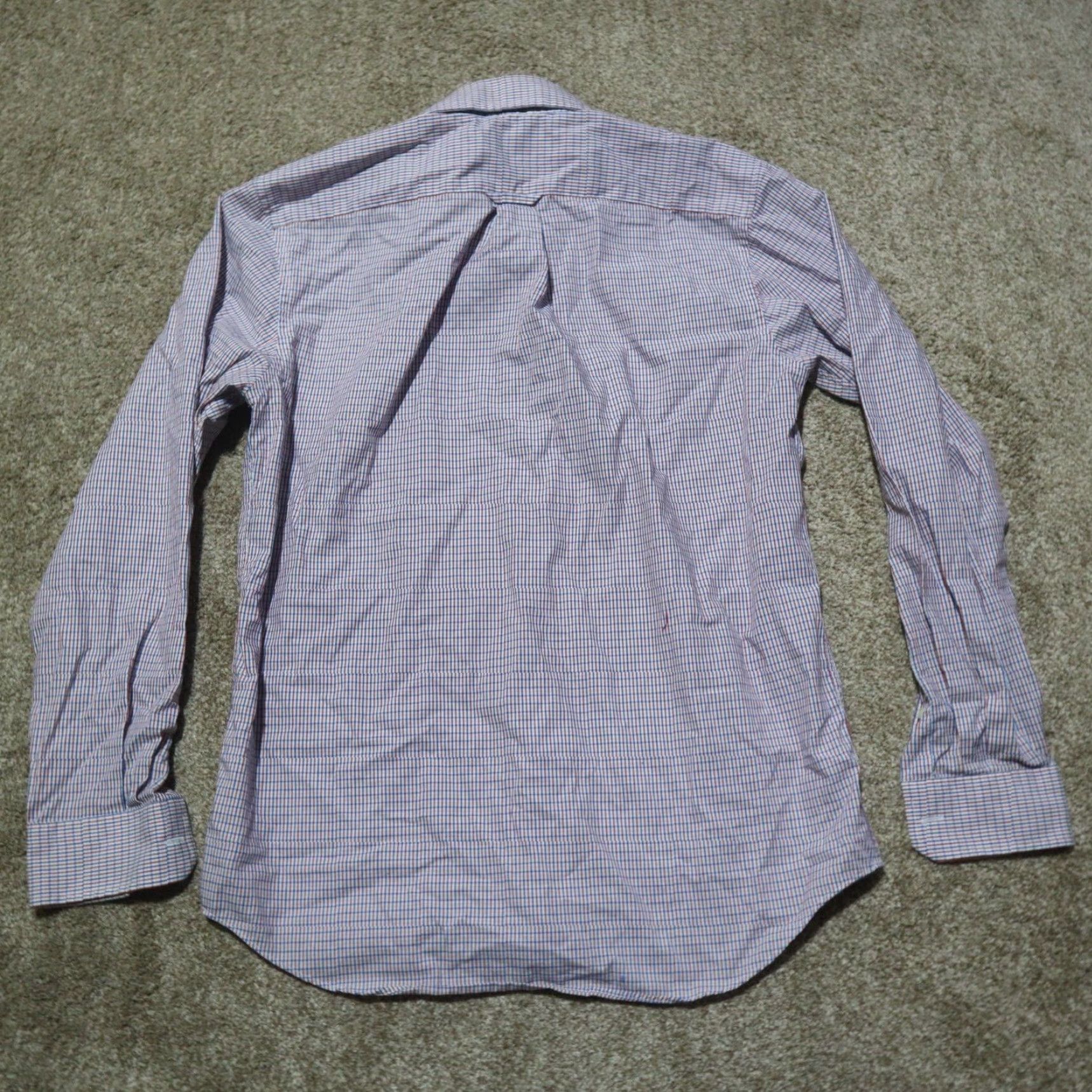 Nautica Nautica Button-Up Shirt Men M Plaid Blue Red White Casual Cotton long sleeve Button-Down Classic American Mens Medium Blue Size US M / EU 48-50 / 2 - 8 Thumbnail
