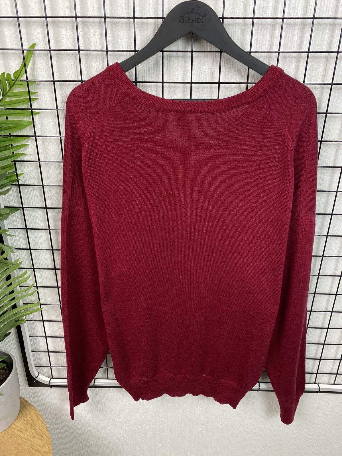 Lacoste × Vintage VINTAGE LACOSTE RED V-NECK SWEATER CHEMISE SIZE 6 MEN XL Size US XL / EU 56 / 4 - 15 Thumbnail