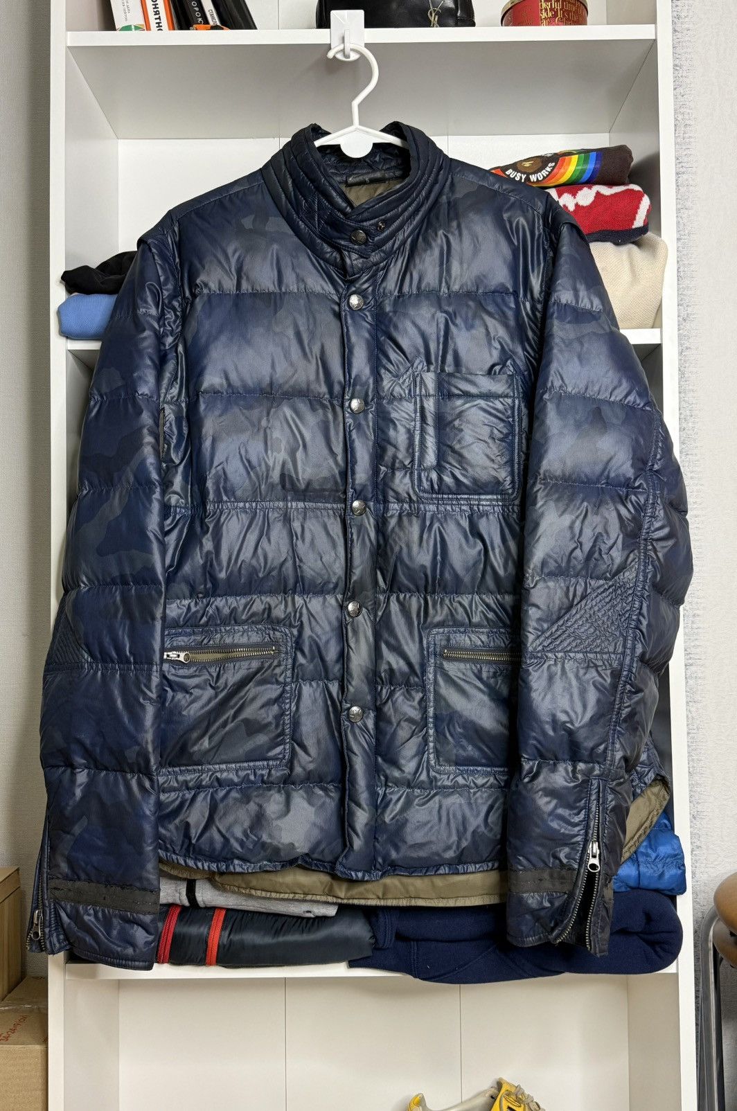JET SET Jet Set St.Moritz 2in1 Camo Navy Blue Down jacket size 5 Size US L / EU 52-54 / 3 - 1 Thumbnail