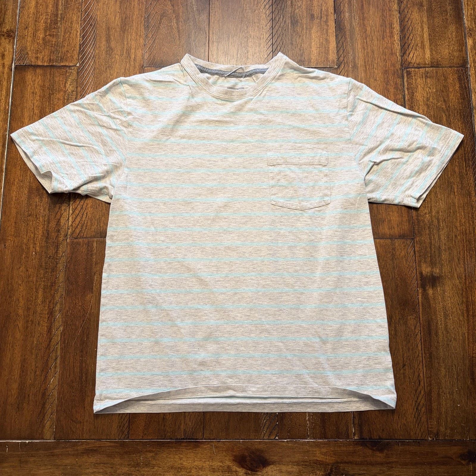 Patagonia Patagonia Mens S Gray Stripe Organic Cotton Pocket T-Shirt Size US S / EU 44-46 / 1 - 2 Thumbnail