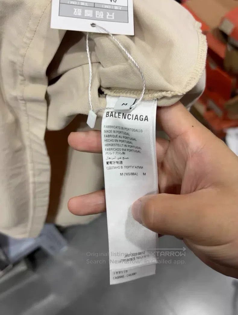 Balenciaga Balenciaga Off-White Short Sleeve T-Shirt Size US M / EU 48-50 / 2 - 3 Thumbnail