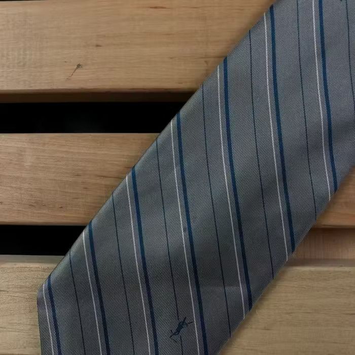 Vintage × Yves Saint Laurent Mens Tie Cravatte Yves Saint Laurent Paris Silk YSL Size ONE SIZE - 5 Thumbnail