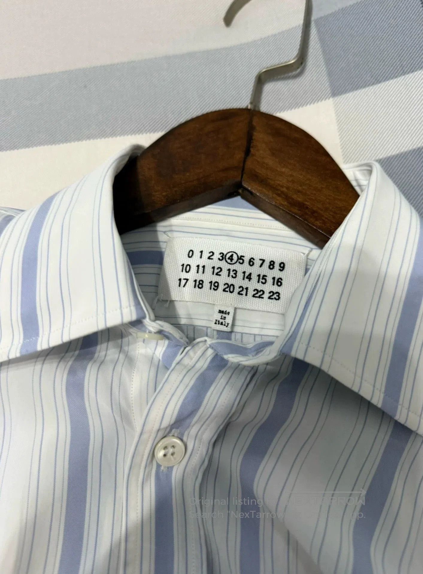Maison Margiela White Striped Long Sleeve Button-Up Shirt. Size US XXS / EU 40 - 6 Thumbnail