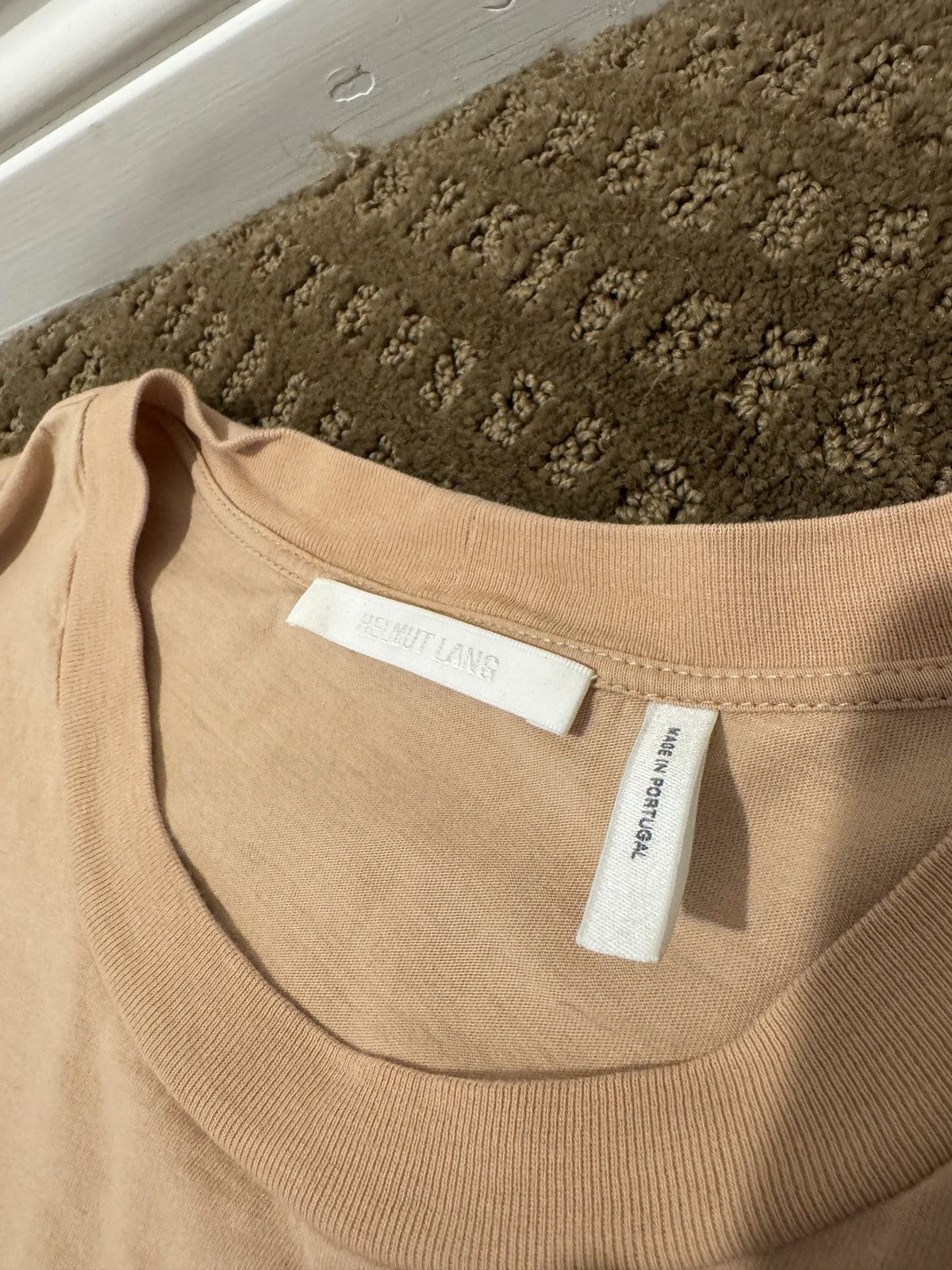 Helmut Lang Tan Helmut Lang Tee Size US M / EU 48-50 / 2 - 5 Thumbnail
