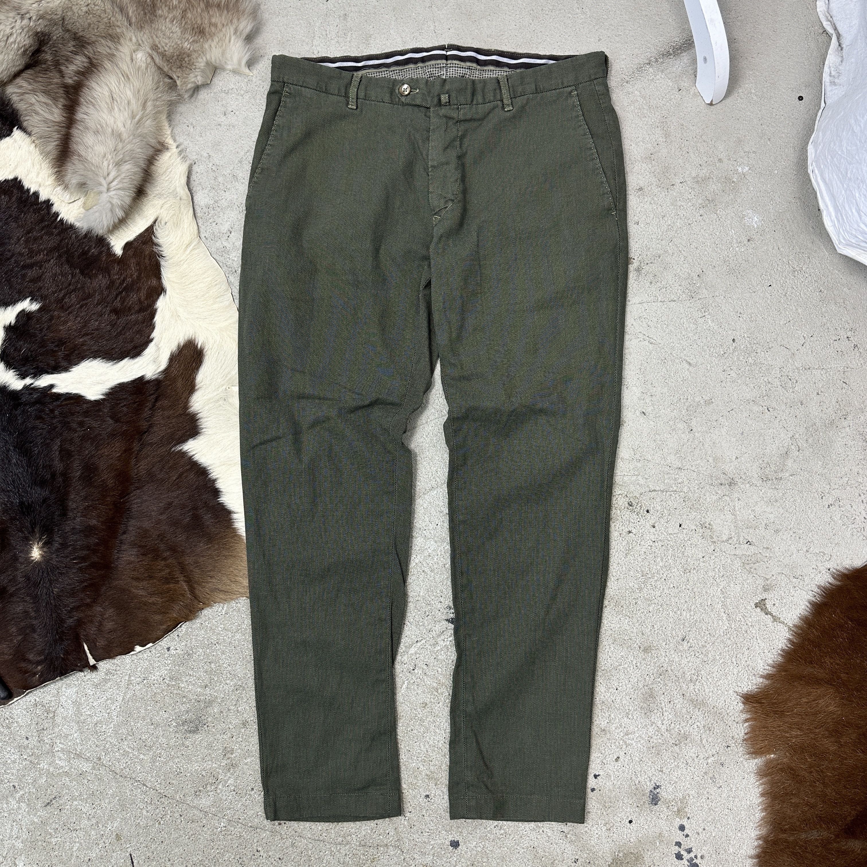 Vintage Vintage Straight LBM 1911 Italian Sartorial Pants 00s Size US 35 - 1 Thumbnail
