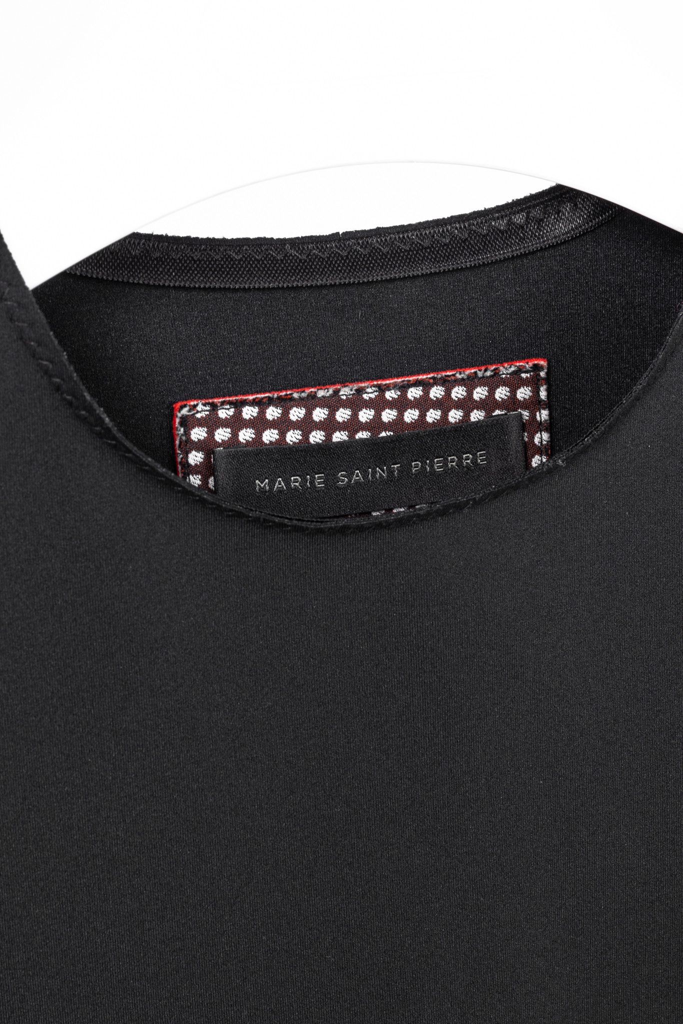 Marie Saint Pierre Marie Saint Pierre Neoprene Trimmed-Puff-Sleeve T-Shirt Size S / US 4 / IT 40 - 4 Thumbnail