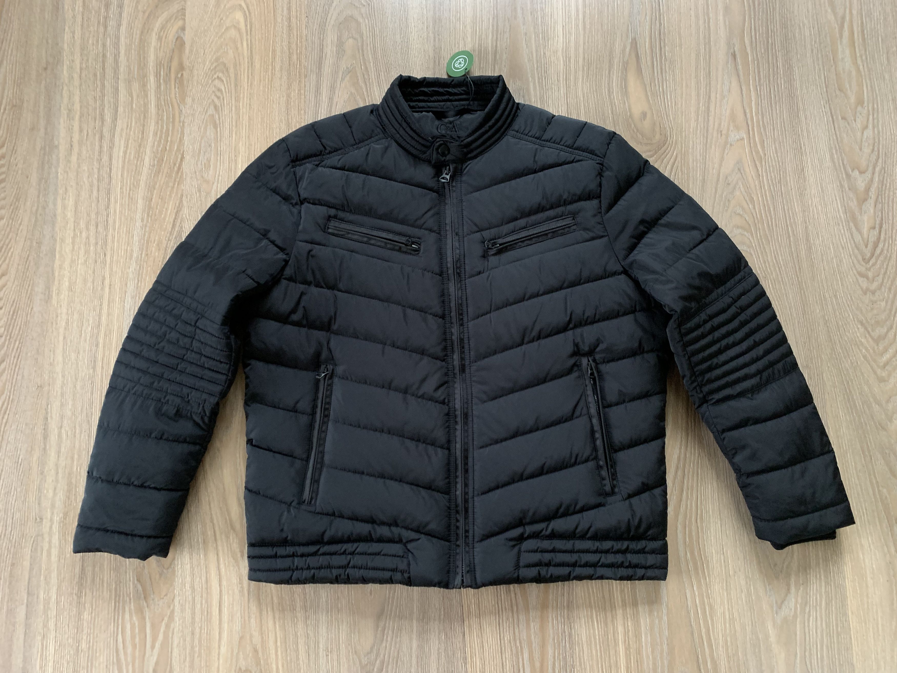 C&A C&A New Black Quilted Jacket Size US XL / EU 56 / 4 - 2 Thumbnail