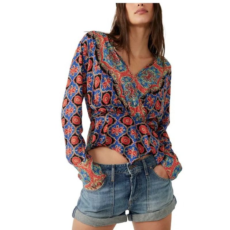 Free People Free People Top Women X Small Falling For You Boho Chic Size XS / US 0-2 / IT 36-38 - 2 Thumbnail