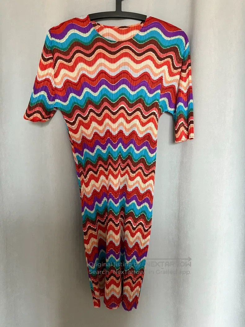 Issey Miyake Issey Miyake Rainbow Dress Size L / US 10 / IT 46 - 1 Thumbnail