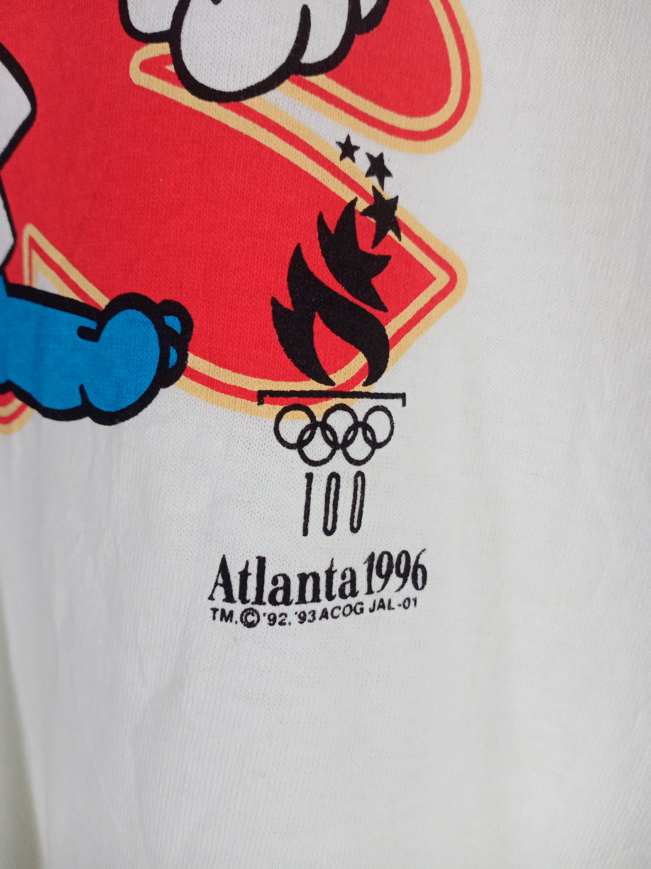 USA Olympics Very Rare Vintage Atlanta 1996 Olympic Games Judo Tshirt Size US L / EU 52-54 / 3 - 3 Thumbnail