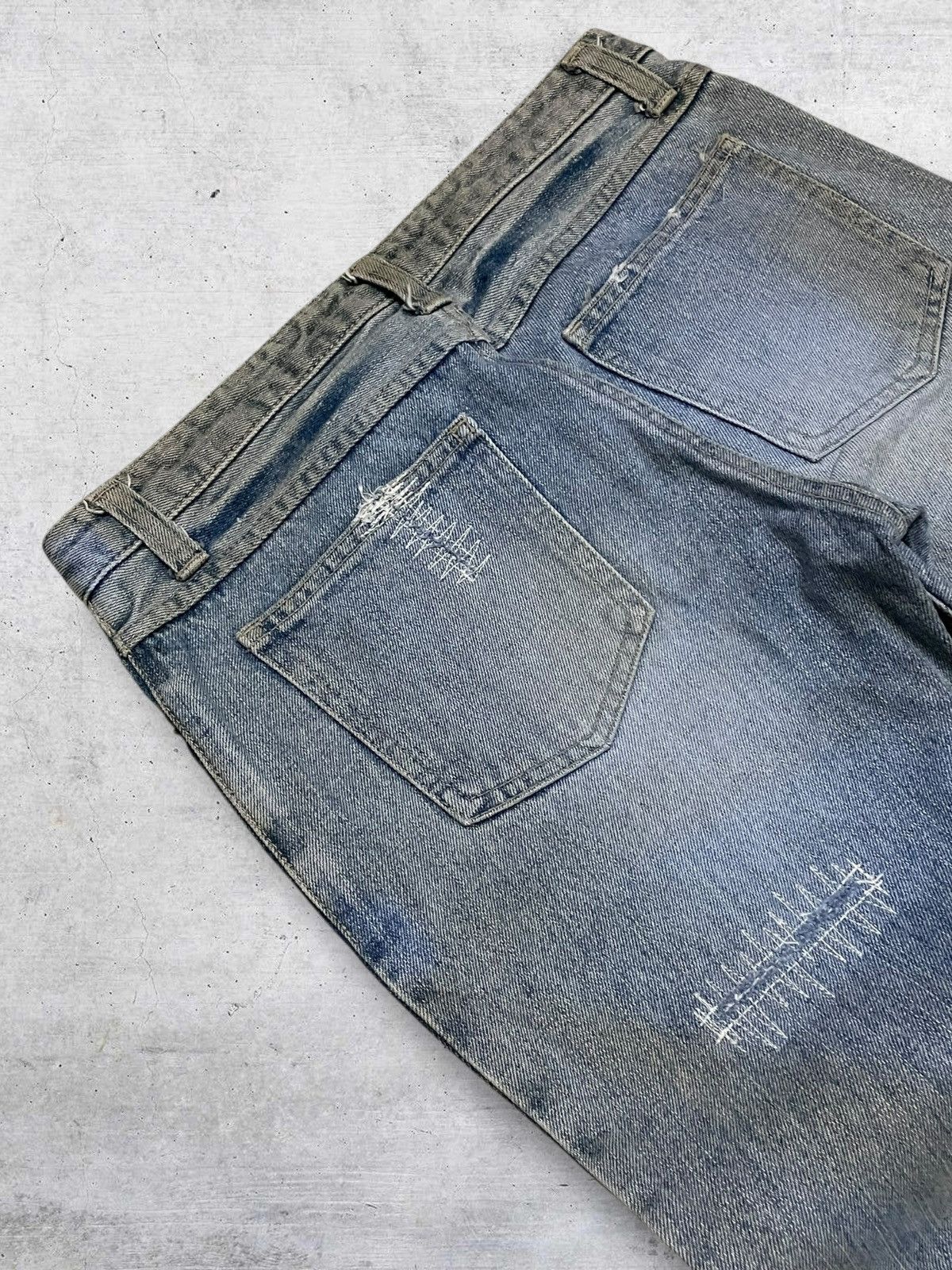 Tornado Mart VINTAGE REAL INTERPLANET OG JAPAN DIRTY STYLE FLARED DENIM Size US 28 / EU 44 - 16 Thumbnail