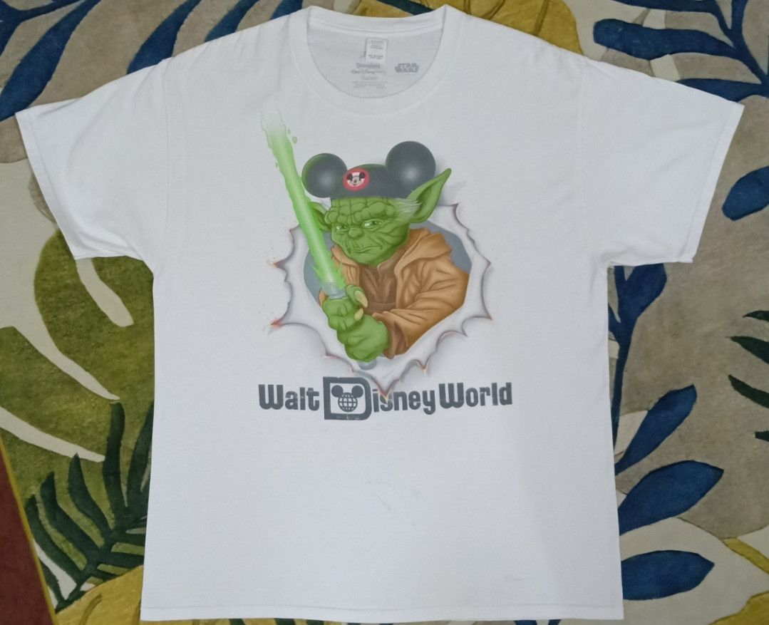 Cartoon Network × Disney × Star Wars Walt Disney World x Starwars : Yoda Mirror Print T-shirt Size US L / EU 52-54 / 3 - 3 Thumbnail