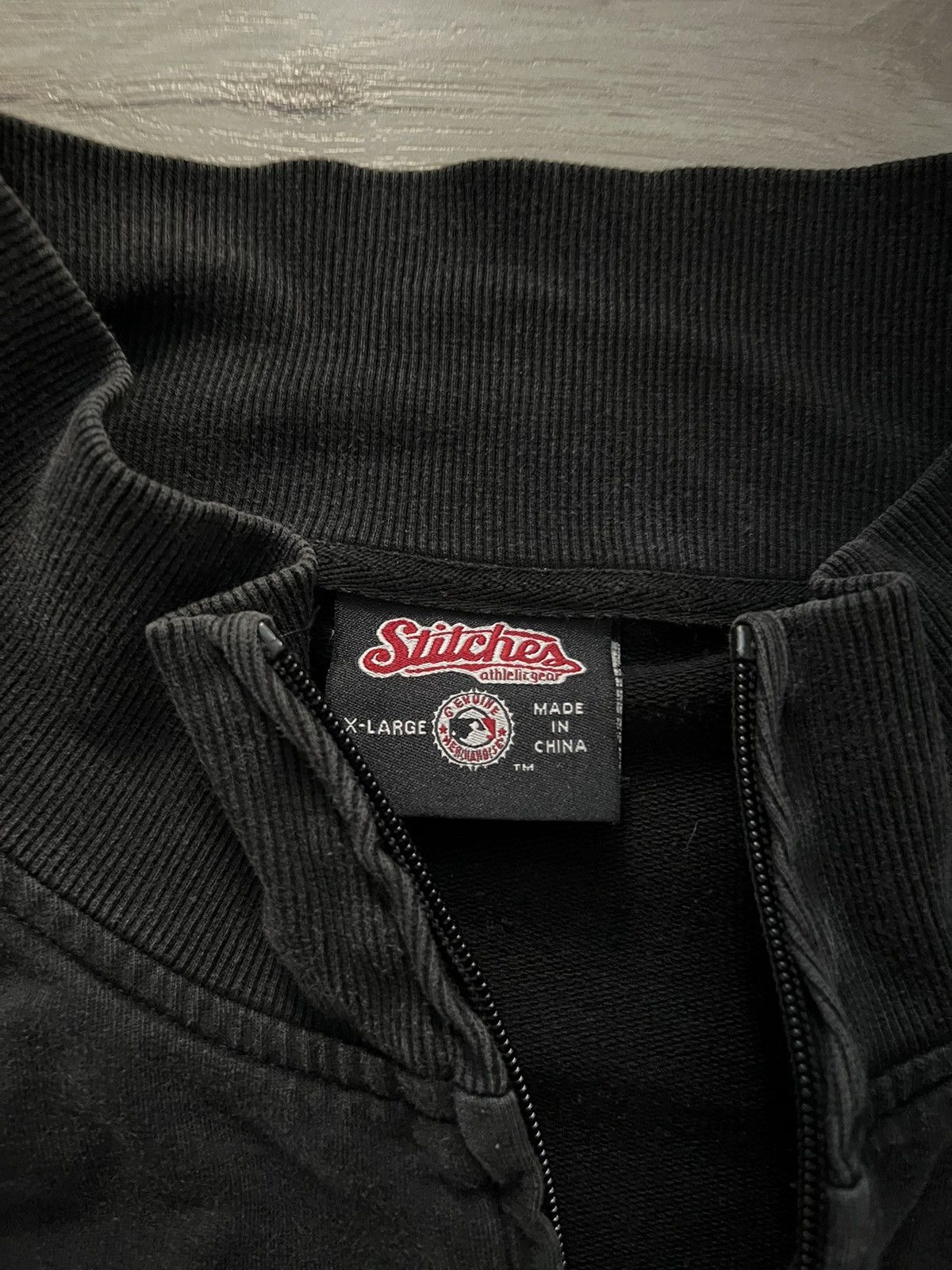 Japanese Brand × MLB × Vintage Vintage Giants Stiches MLB Black zip up jacket faded orange Size US XL / EU 56 / 4 - 3 Thumbnail