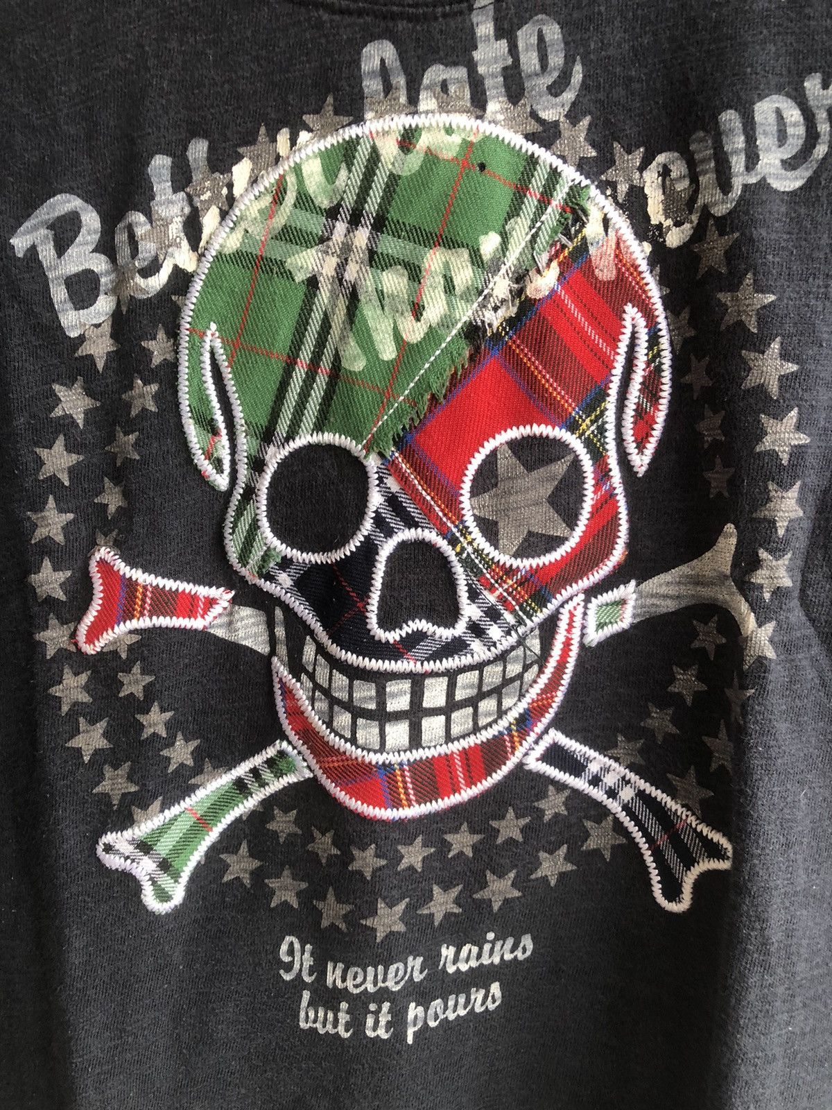 Beauty Beast Japan Poem Skull Double Layer Rock Punk Style Size US M / EU 48-50 / 2 - 6 Thumbnail