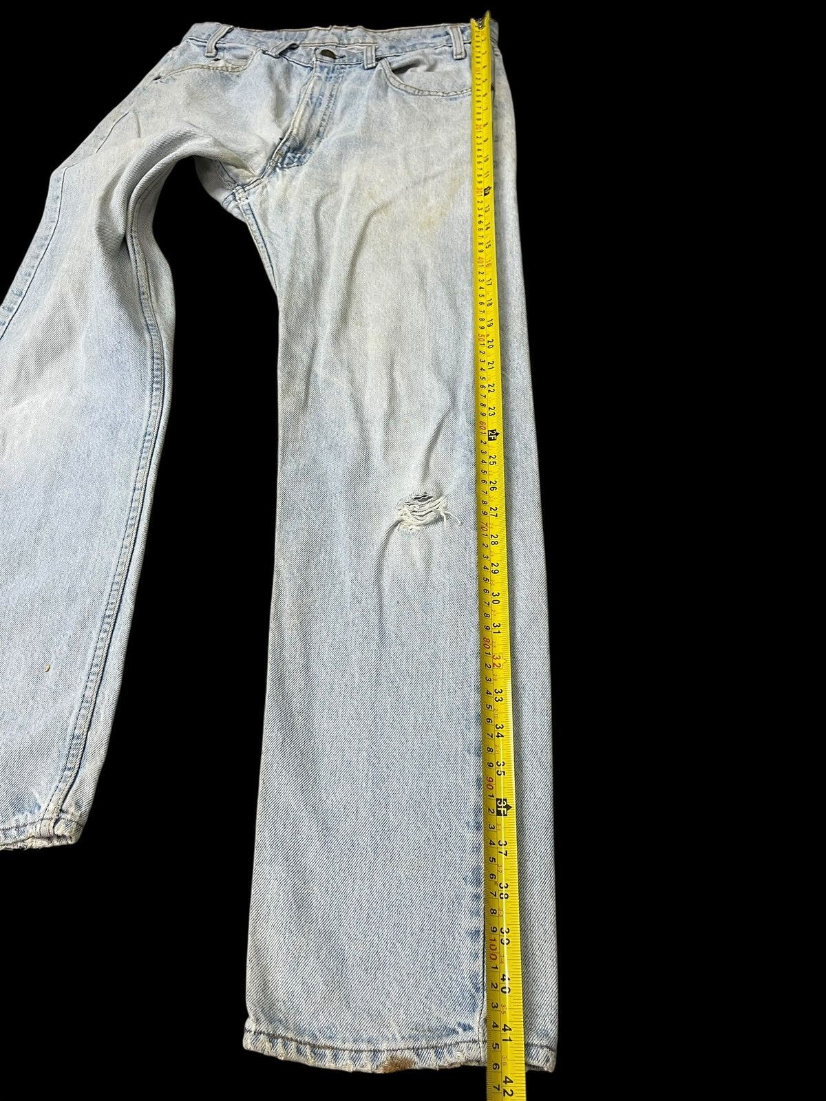 Levi's Vintage Levi’s 550 Jeans Orange Tab Faded Distressed Size US 33 - 8 Thumbnail