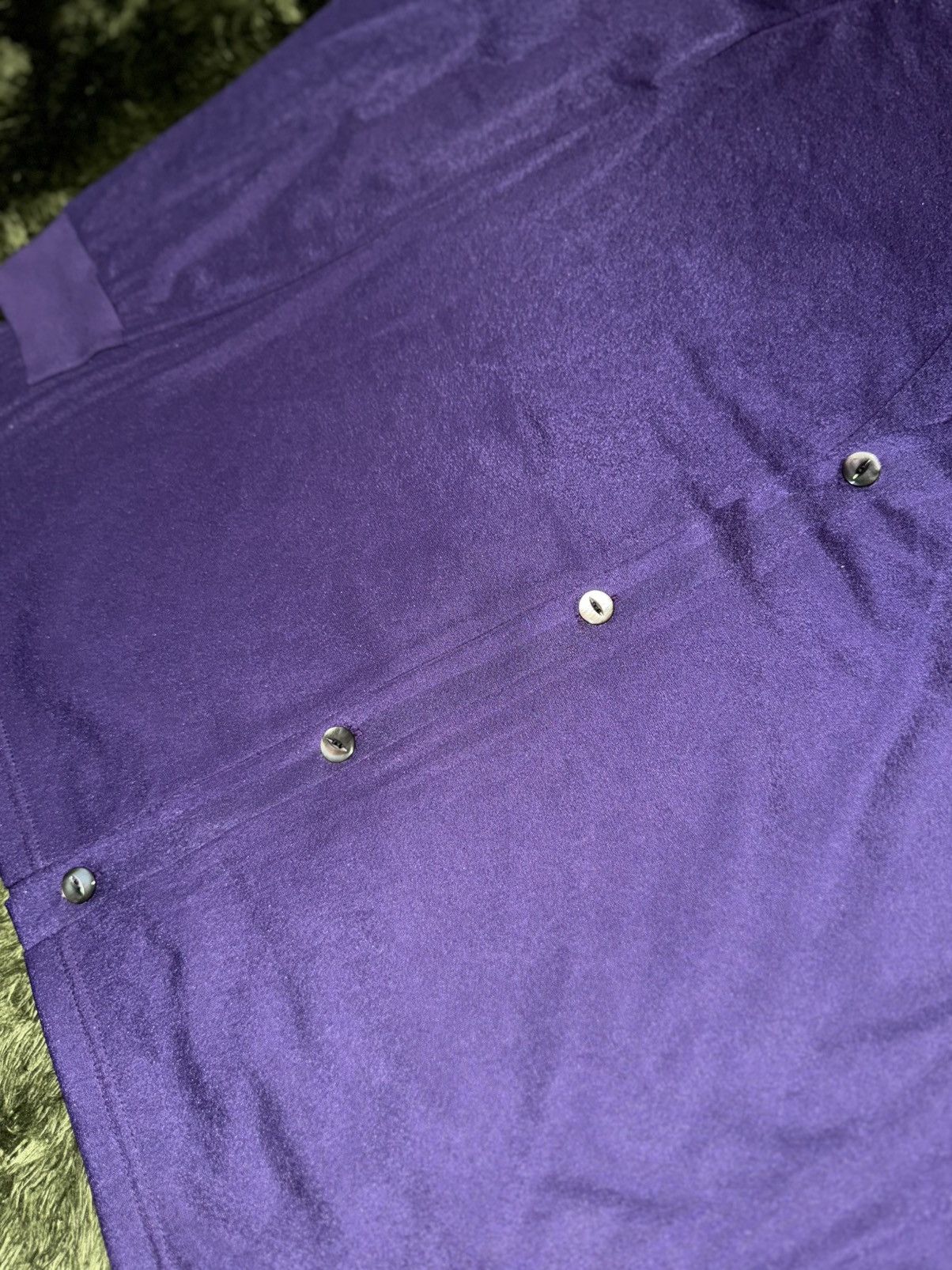 Needles [L] NEEDLES JAPAN poly v-neck cardigan purple Size US L / EU 52-54 / 3 - 4 Thumbnail