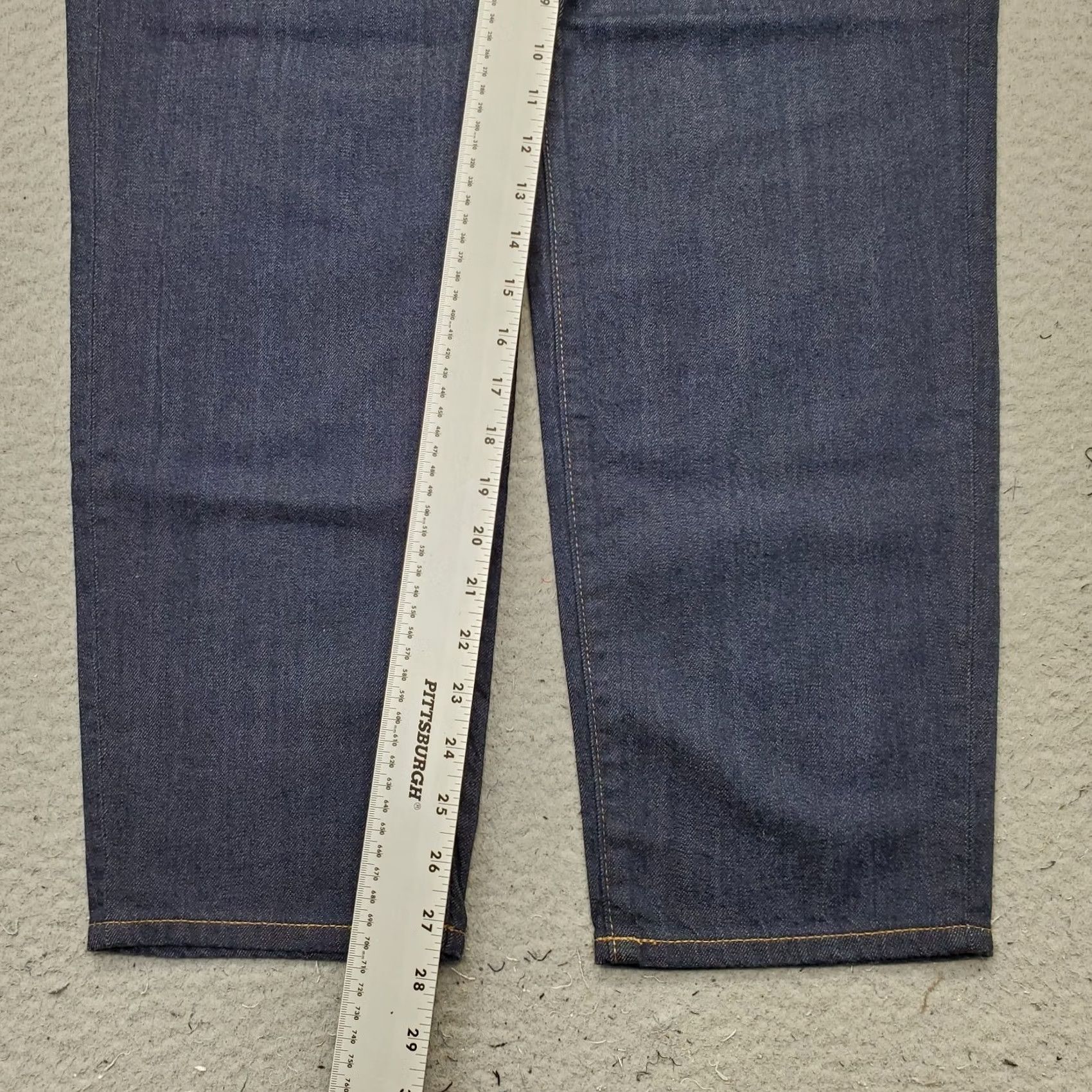 Uniqlo Uniqlo Women Jeans 7 Blue Denim Stretch Relaxed Fit Hi Rise Tapered Leg Jeans Size 28" / US 6 / IT 42 - 4 Thumbnail