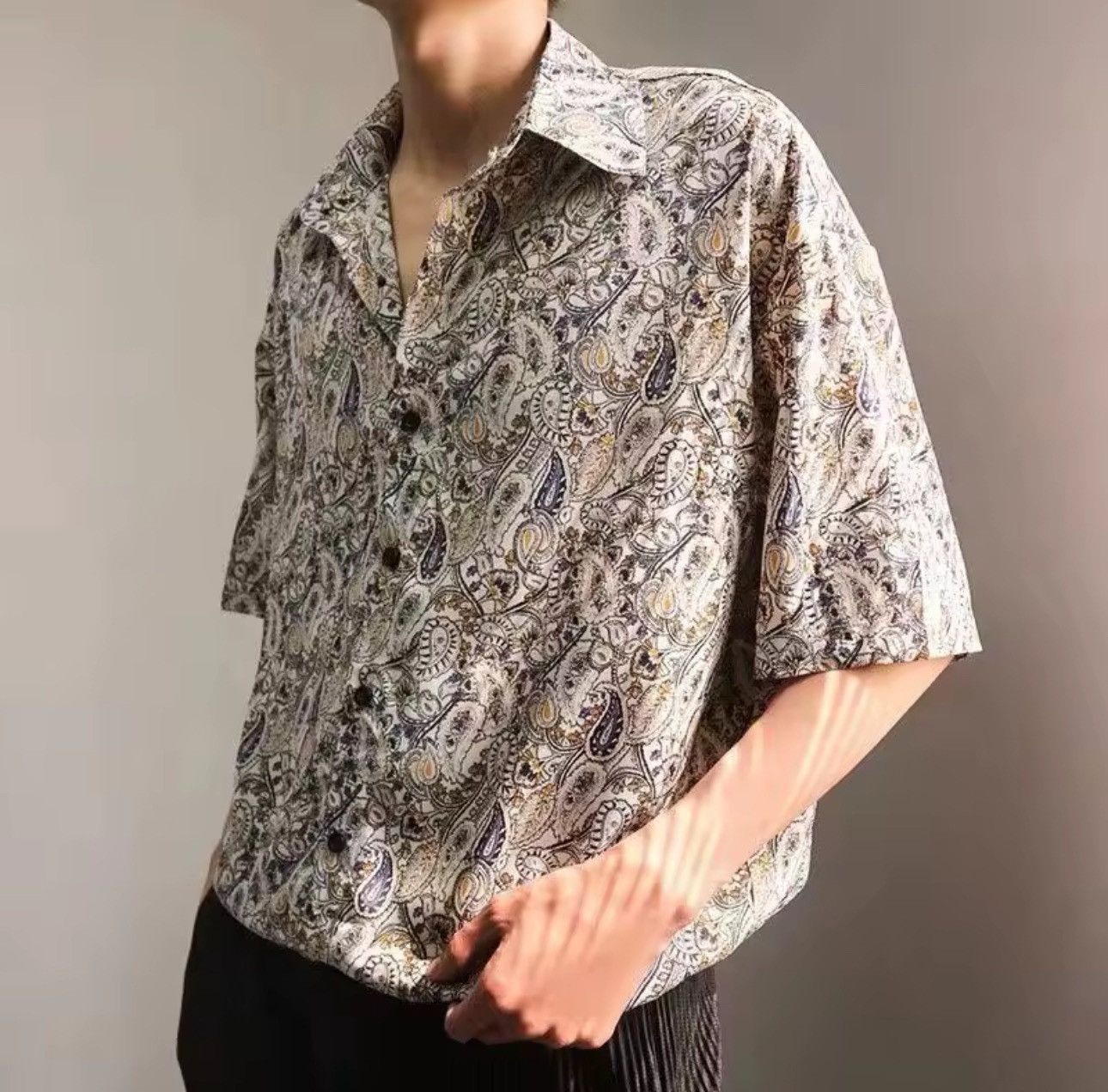 Japanese Brand Retro Vintage Hawaiian Flower Print Men’s Summer Shirt Size US L / EU 52-54 / 3 - 3 Thumbnail