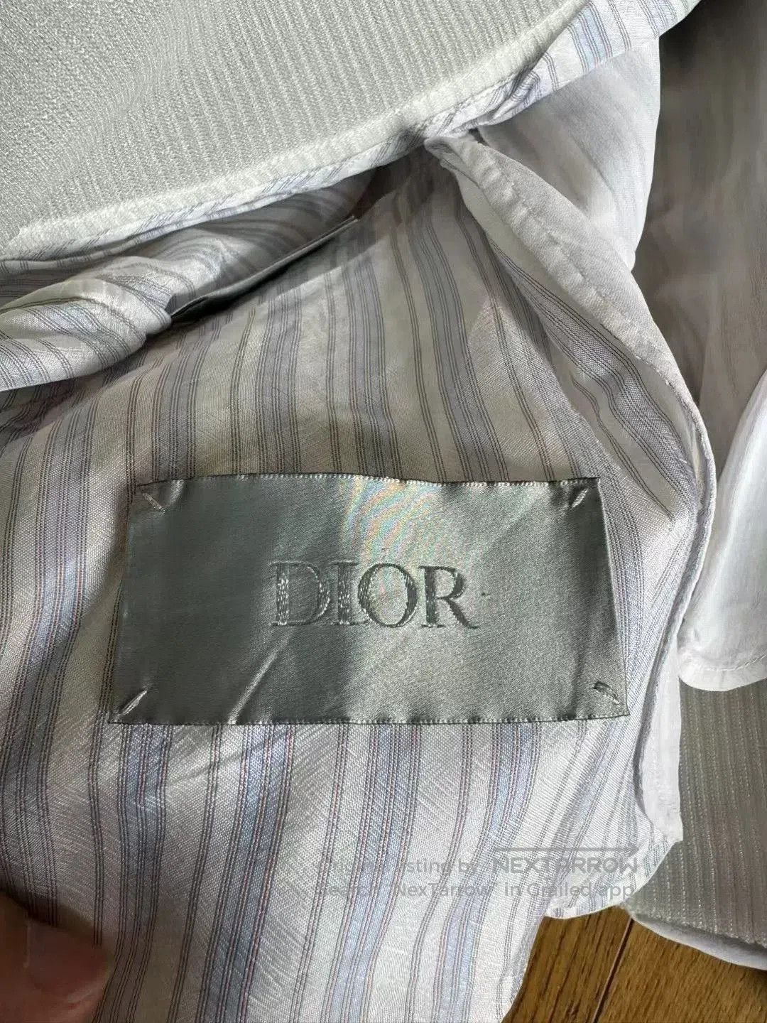 Dior Dior Lightweight Organza Sleeve Striped Jacket. Size US M / EU 48-50 / 2 - 4 Thumbnail