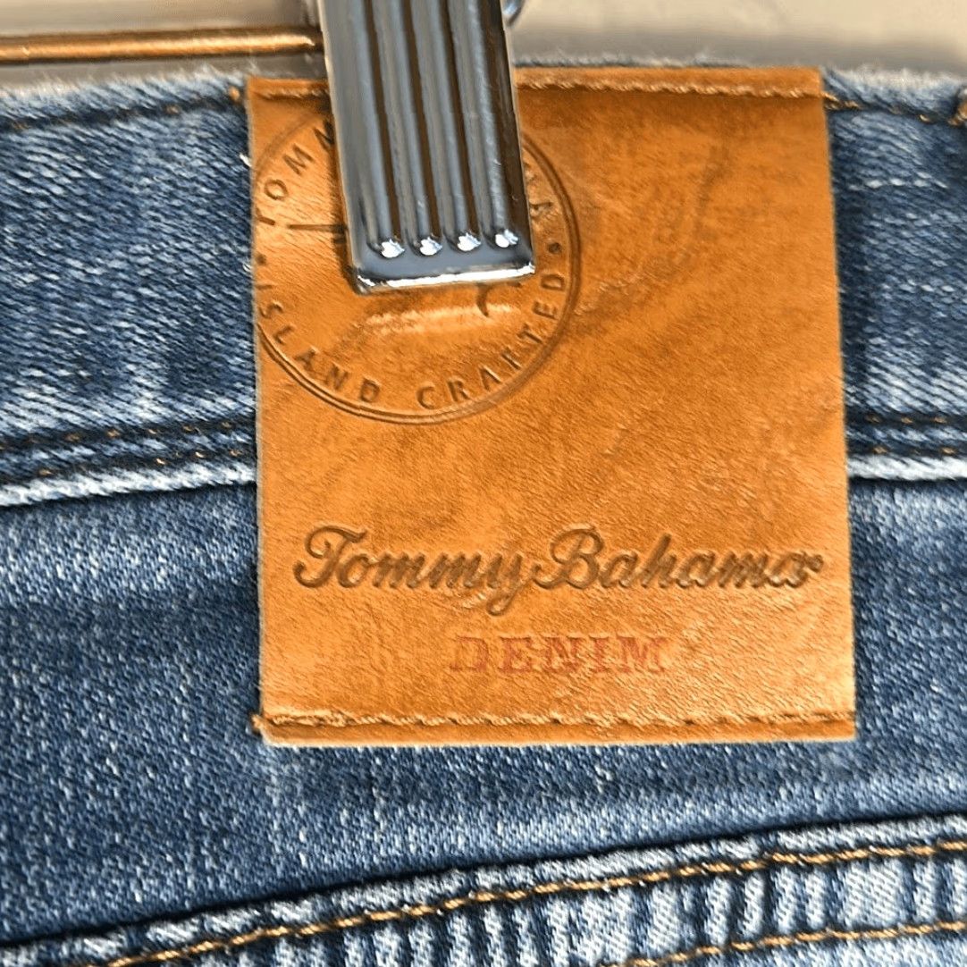 Tommy Bahama Tommy Bahama Denim Mens Straight Jeans Size 40x32 Blue, Regular, 40, 32in Inseam, Blue Exterior, Straight Style, Men Size US 40 / EU 56 - 5 Thumbnail