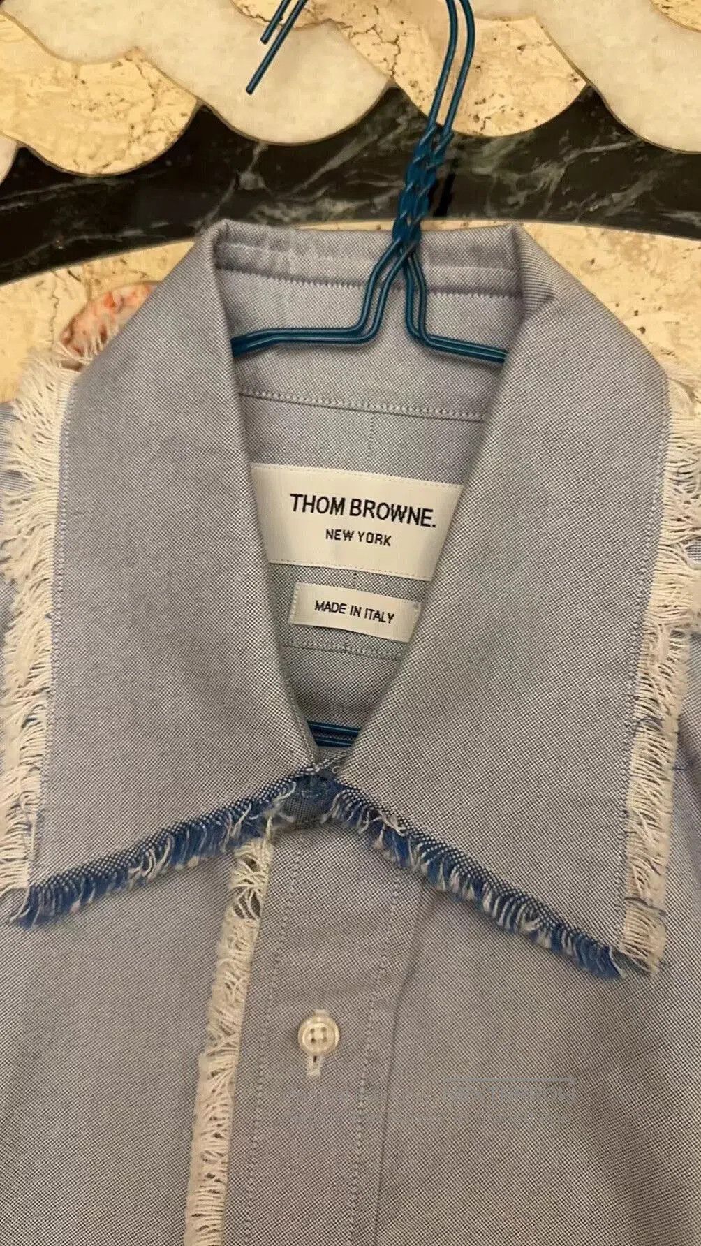 Thom Browne thom browne frayed edge shirt size 2. Size US S / EU 44-46 / 1 - 2 Thumbnail