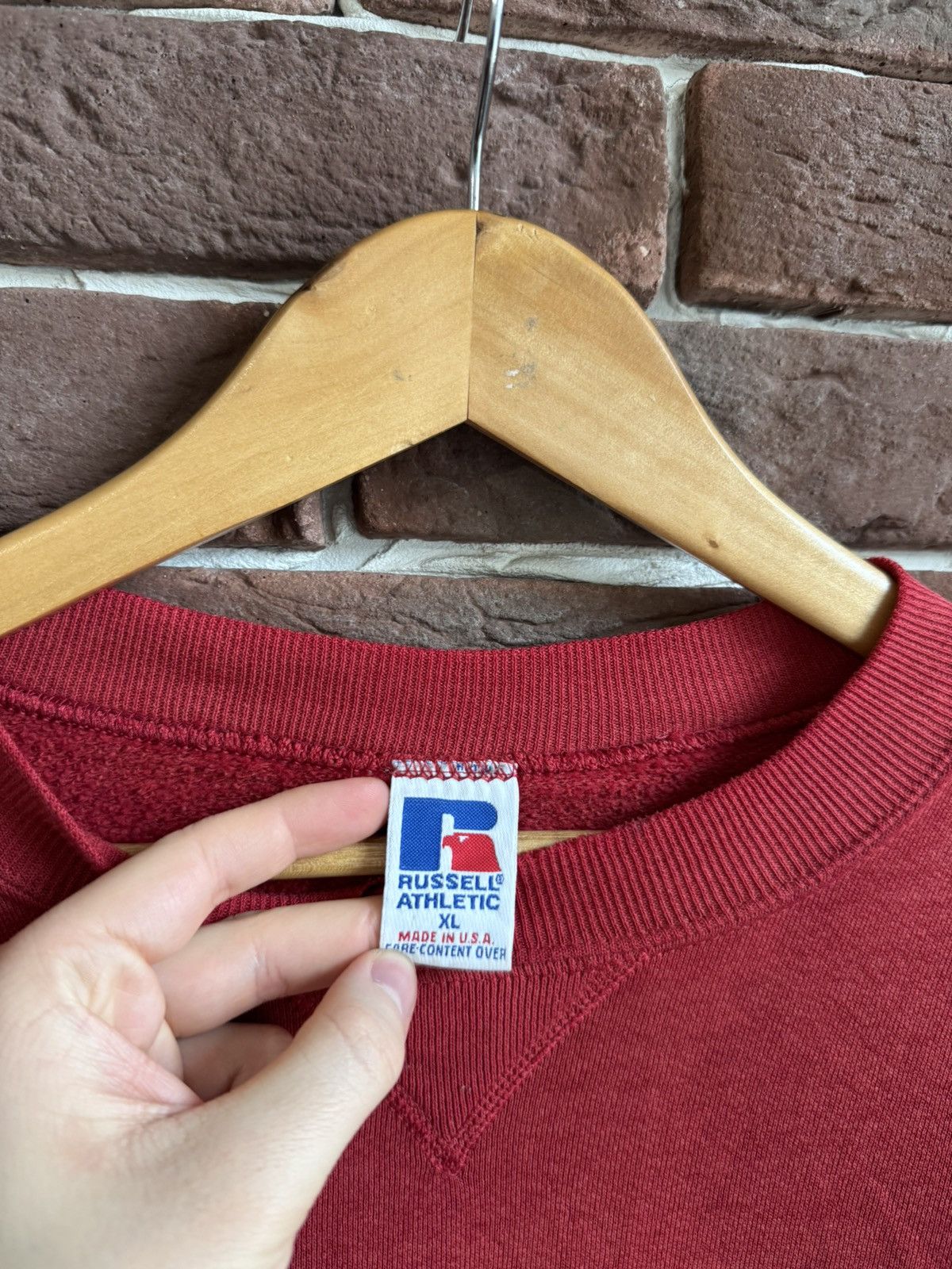 Russell Athletic Vintage University of Stanford Distressed Crewneck Red Rare Size US XL / EU 56 / 4 - 9 Thumbnail