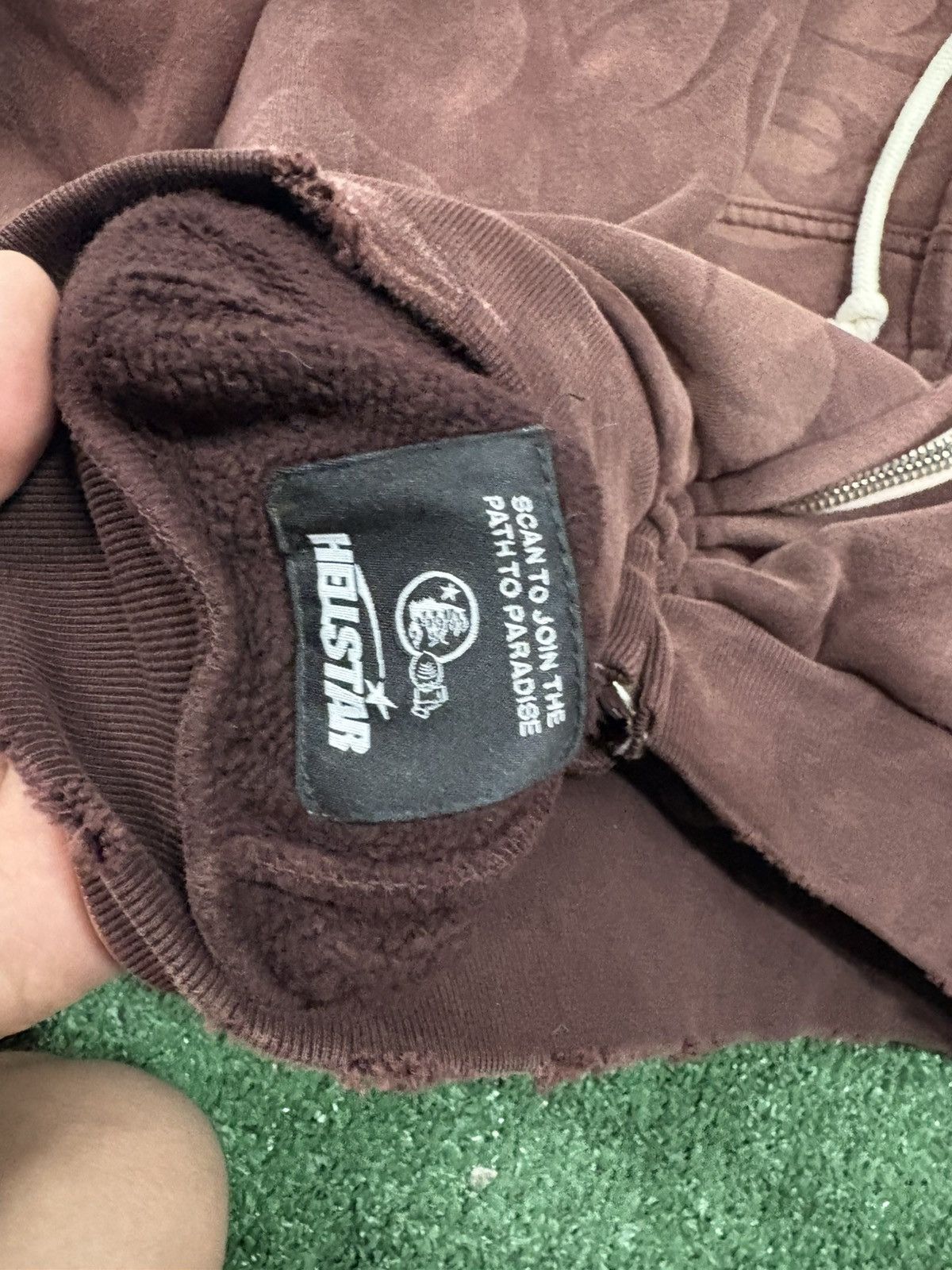 HELLSTAR Hellstar Tribal Zip-Up Hoodie in a laser brown colorway Size US M / EU 48-50 / 2 - 7 Thumbnail