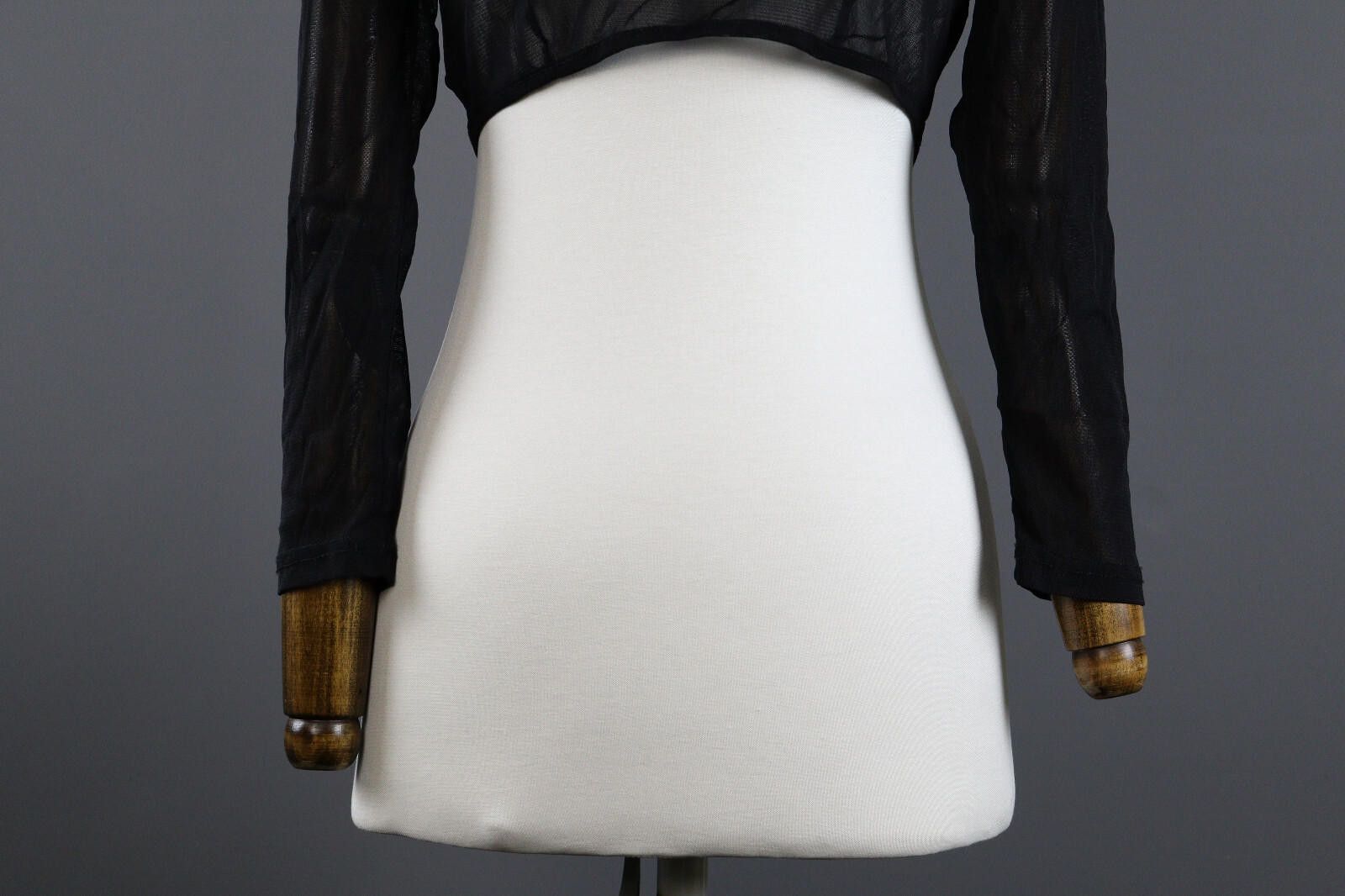 Designer C'Fait Pour Vous Paris Open Front Mesh Cape Sweater Size 1 Size M / US 6-8 / IT 42-44 - 7 Thumbnail