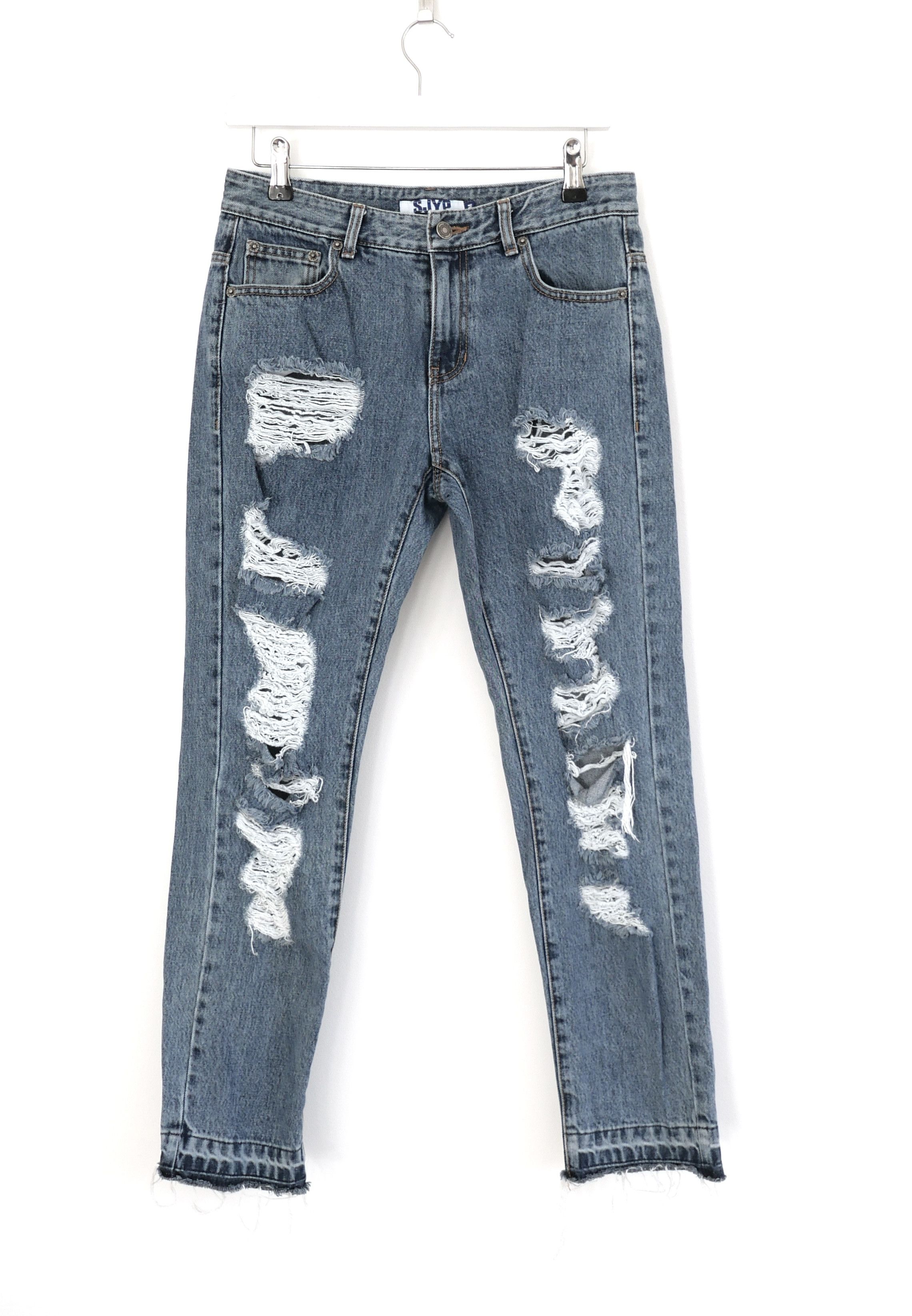 Other SJYP Distressed Jeans Cult Korean Label Size 28" / US 6 / IT 42 - 1 Thumbnail