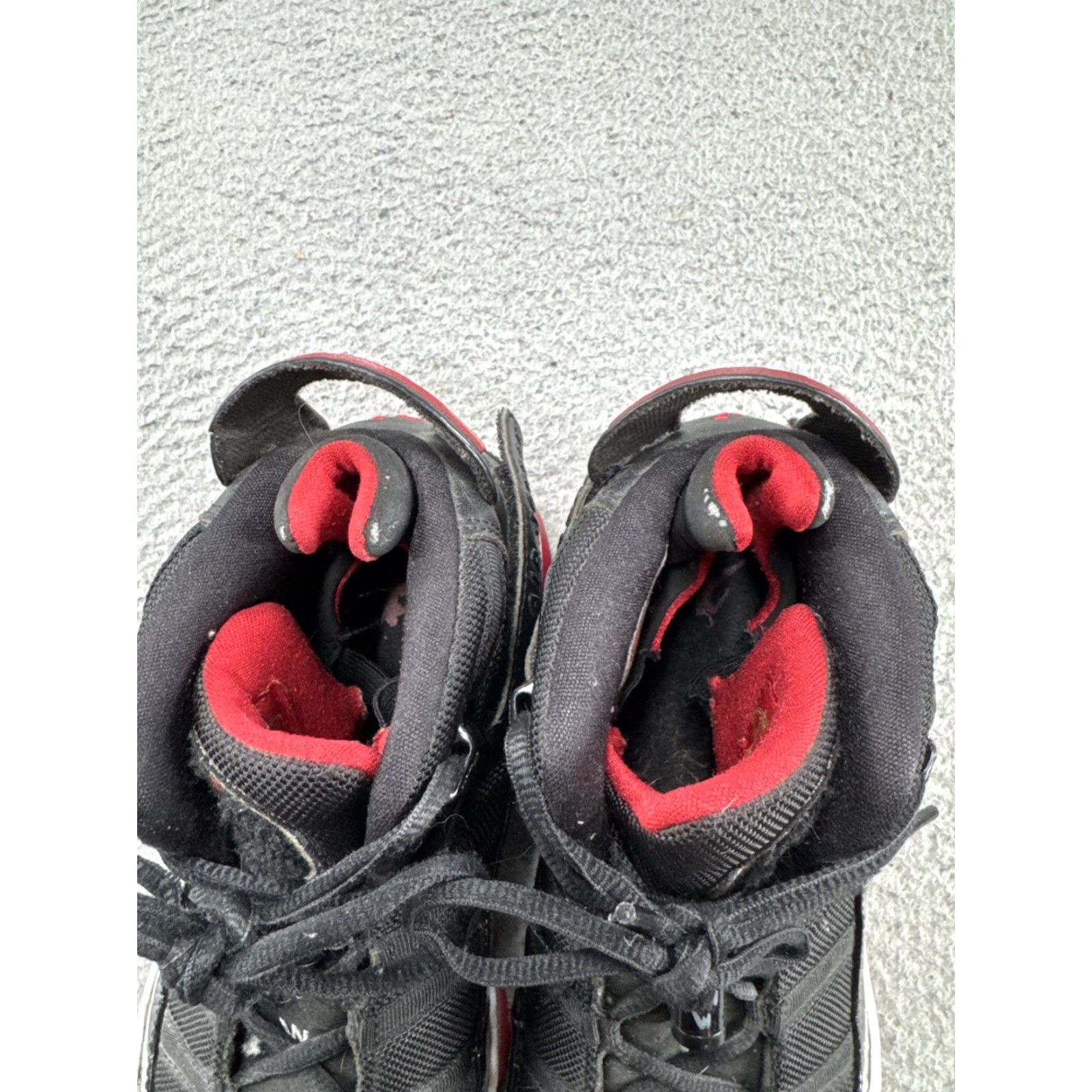 Jordan Brand Jordan 6 Rings Bred 2013 Men Nike Jordan 6 Rings Sneaker Leather Black Red 9 US 322992-071 Size ONE SIZE - 5 Thumbnail