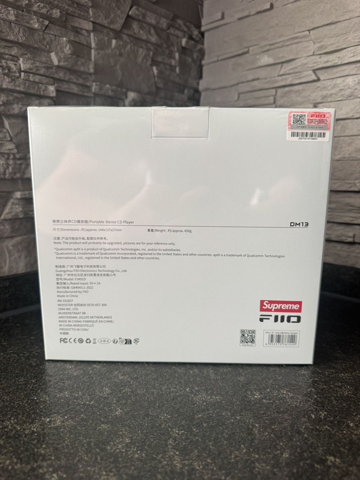Supreme Supreme x Fiio DM13 CD Player Size ONE SIZE - 2 Thumbnail