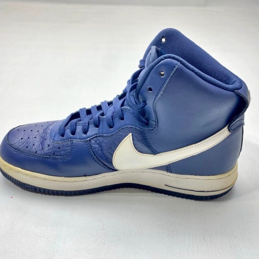 Nike VINTAGE Nike Air Force 1 315121-414 Men's Size 8.5 Navy Blue High Tops 1607 Size US 9 / EU 42 - 6 Thumbnail