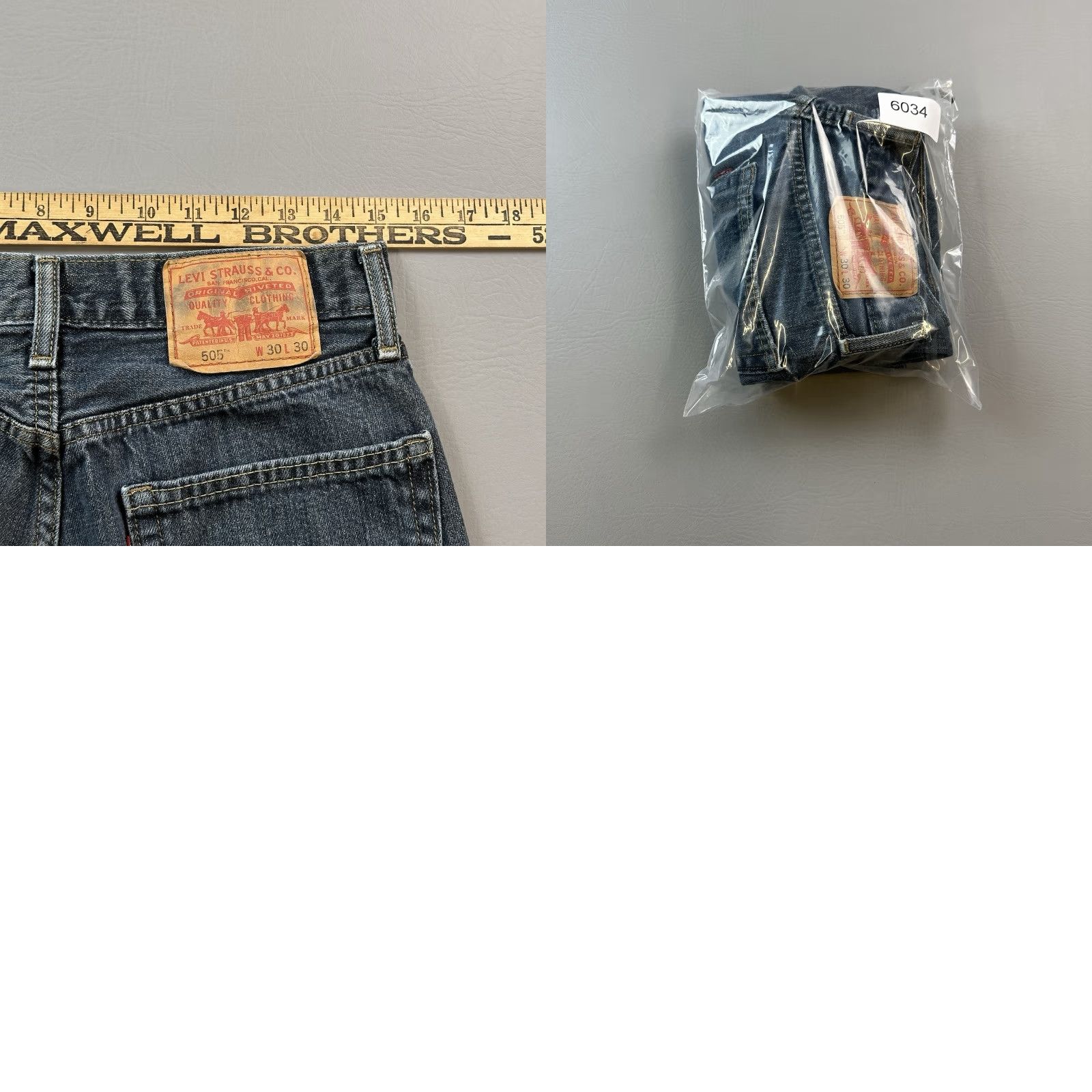 Levi's VINTAGE Levi's 505 Jeans Mens 30x30 Dark Wash Denim Straight Fit Casual 90s USA Cowboy Retro 5-Pocket Mens Jeans Size US 30 / EU 46 - 10 Thumbnail
