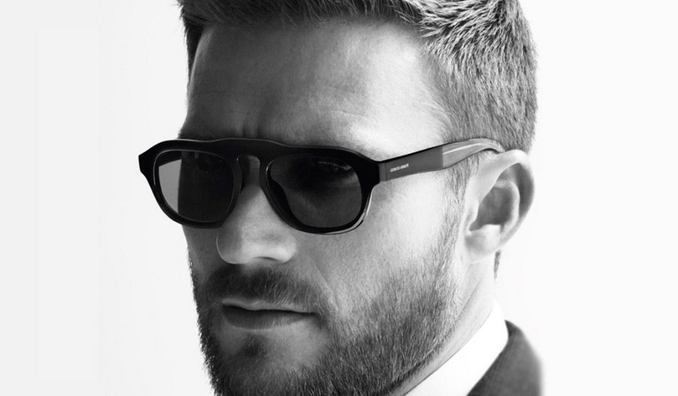 Giorgio Armani GIORGIO ARMANI black pillow shape oval sunglasses authentic Size ONE SIZE - 2 Thumbnail
